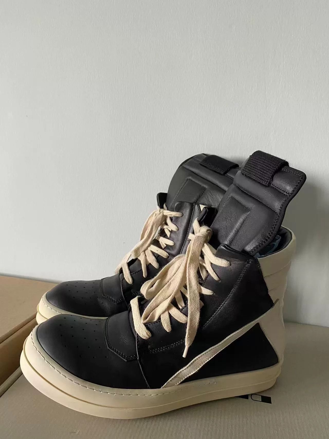 Rick Owens Rick Owens Leather Pink Hitop Sneakers 40 Men Size US 7.5 / EU 40-41 - 3 Thumbnail