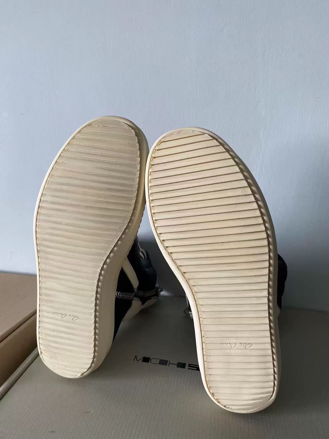 Rick Owens Rick Owens Leather Pink Hitop Sneakers 40 Men Size US 7.5 / EU 40-41 - 5 Thumbnail