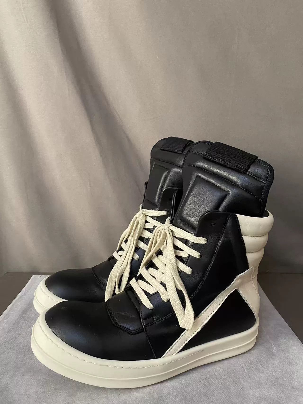 Rick Owens Rick Owens Leather Pink Hitop Sneakers 37 Women Size US 6.5 / IT 36.5 - 2 Thumbnail