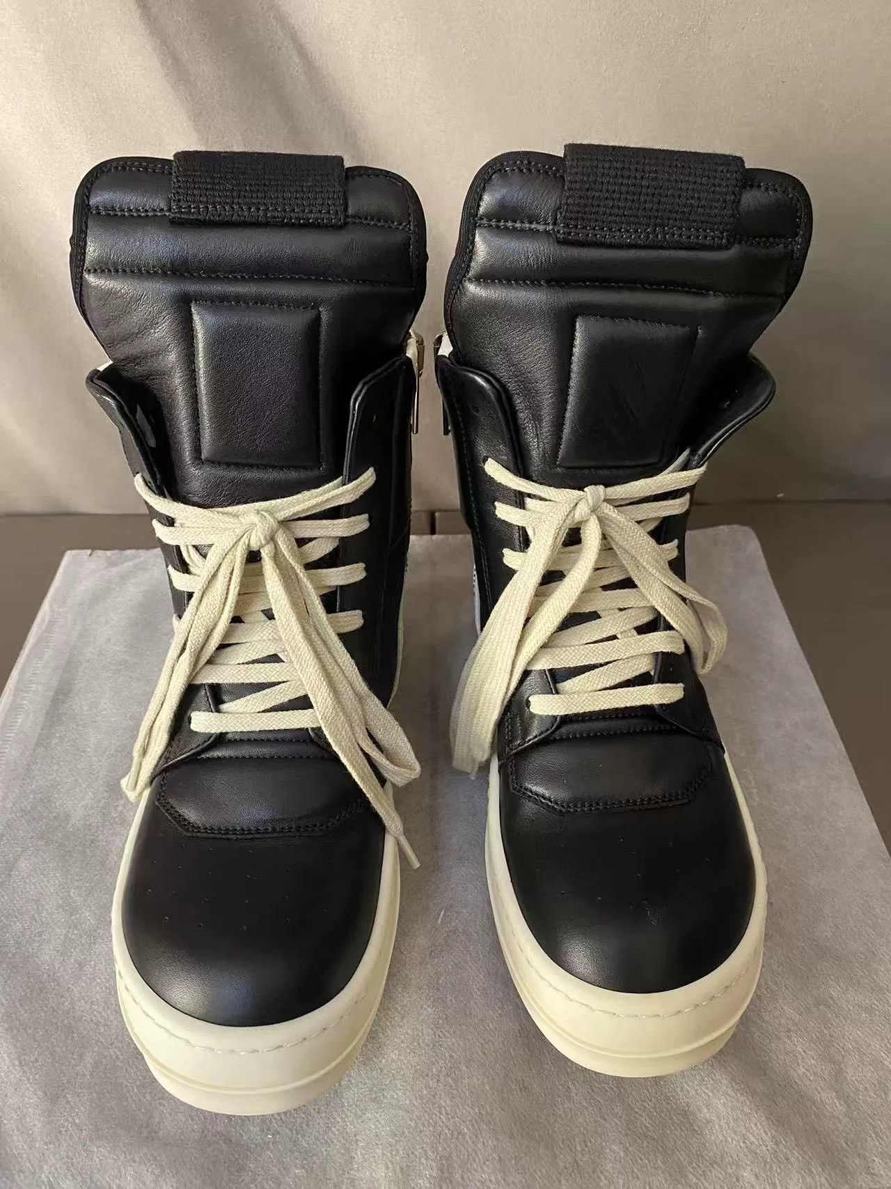 Rick Owens Rick Owens Leather Pink Hitop Sneakers 37 Women Size US 6.5 / IT 36.5 - 3 Thumbnail