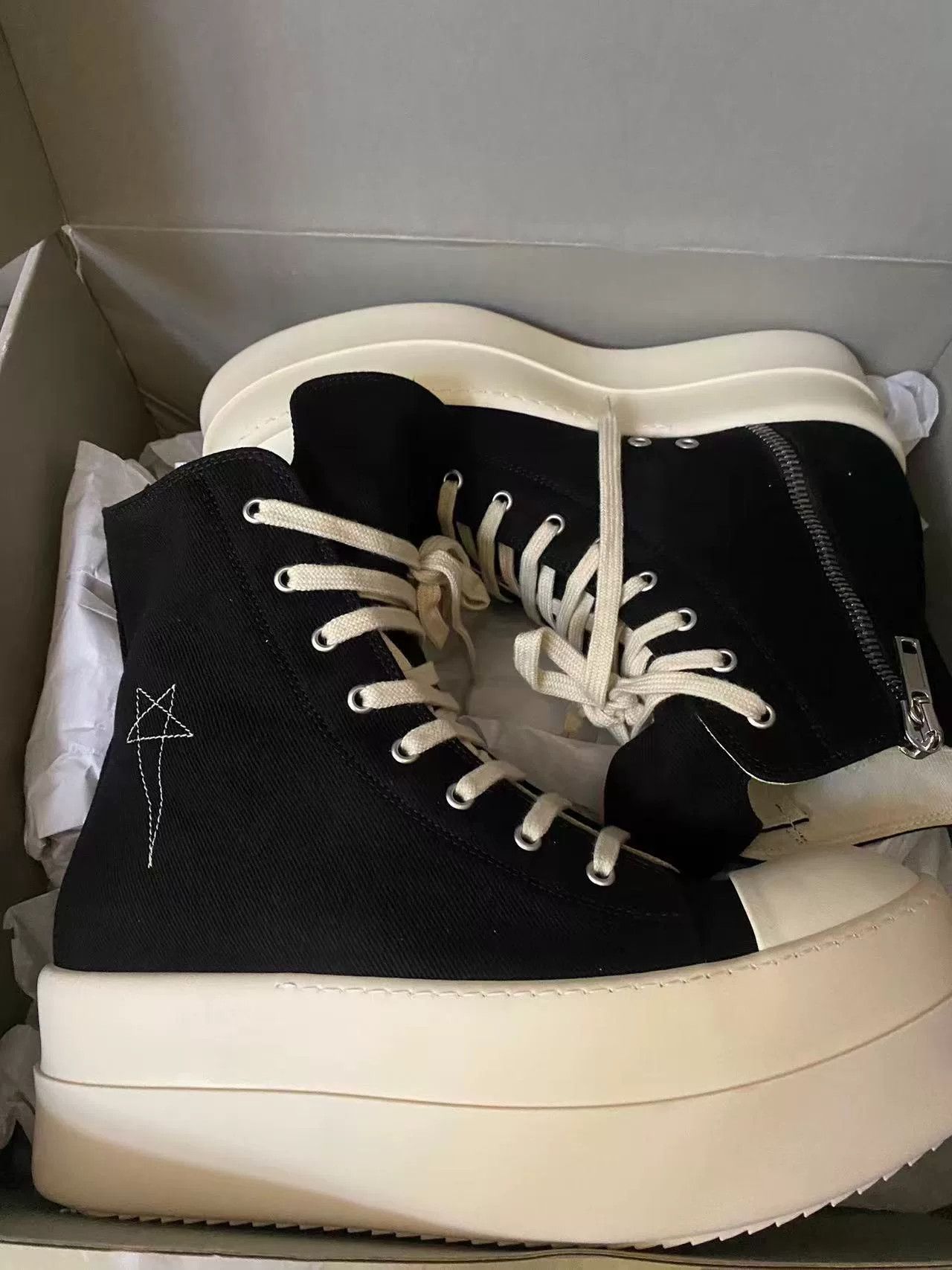 Rick Owens Rick Owens Hitop Sneakers 44 Men Size US 10.5 / EU 43-44 - 5 Thumbnail