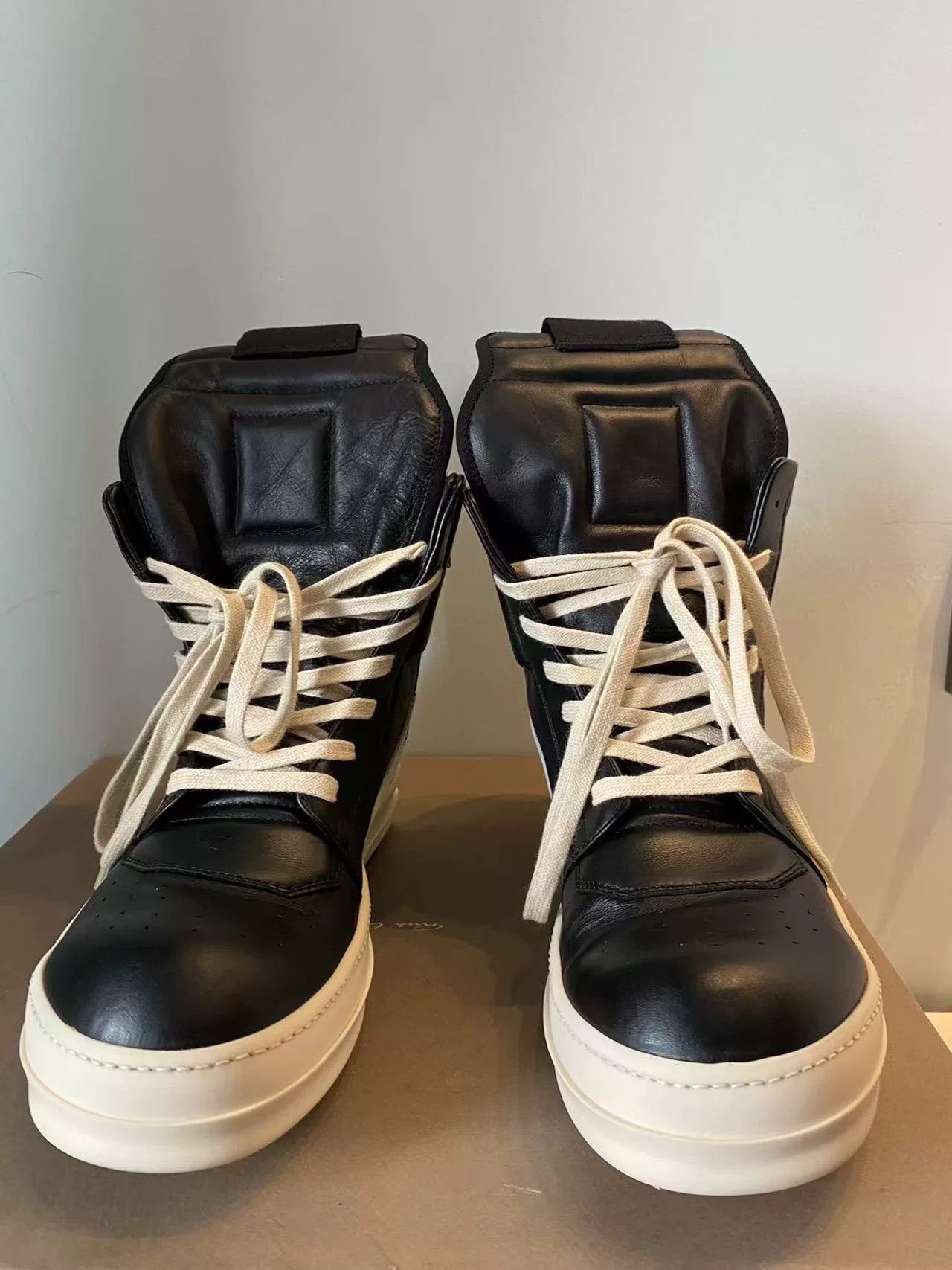 Rick Owens Rick Owens Leather Pink Hitop Sneakers 40 Men Size US 7.5 / EU 40-41 - 3 Thumbnail