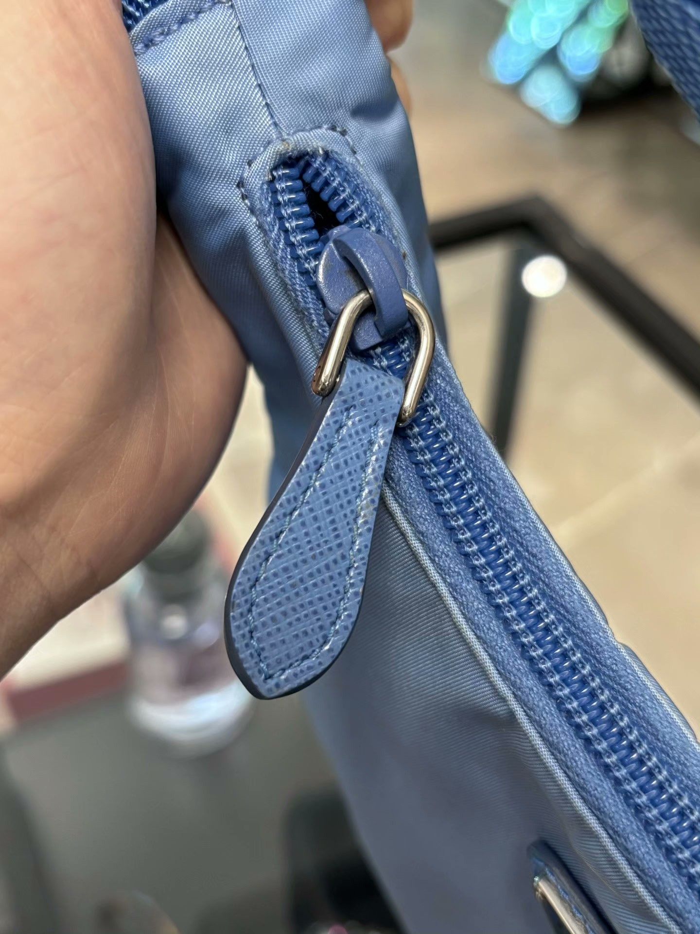 Prada Prada Nylon Blue Shoulder Bag OS Women Size ONE SIZE - 7 Thumbnail