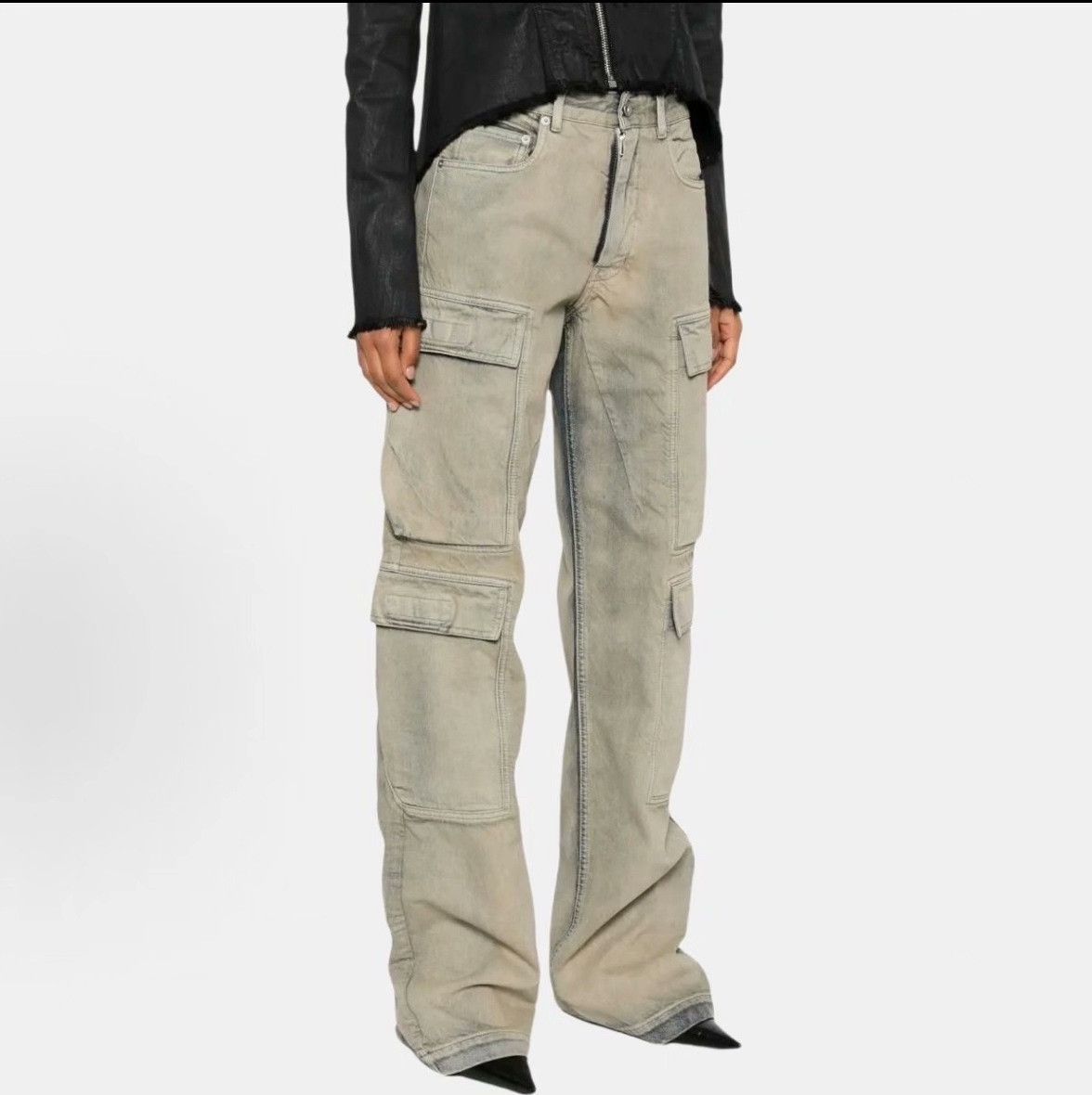 Rick Owens Rick Owens Distressed Jeans 37 Women Size 37" - 6 Thumbnail