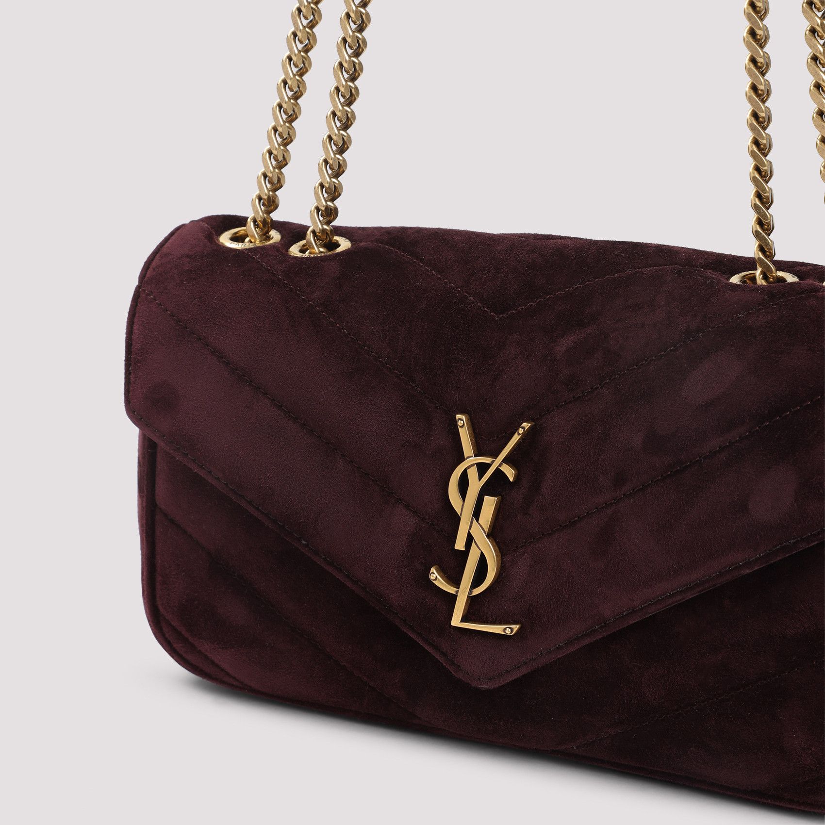 Saint Laurent Paris Saint Laurent Lou Lou Suede Shoulder Bag Size ONE SIZE - 3 Thumbnail