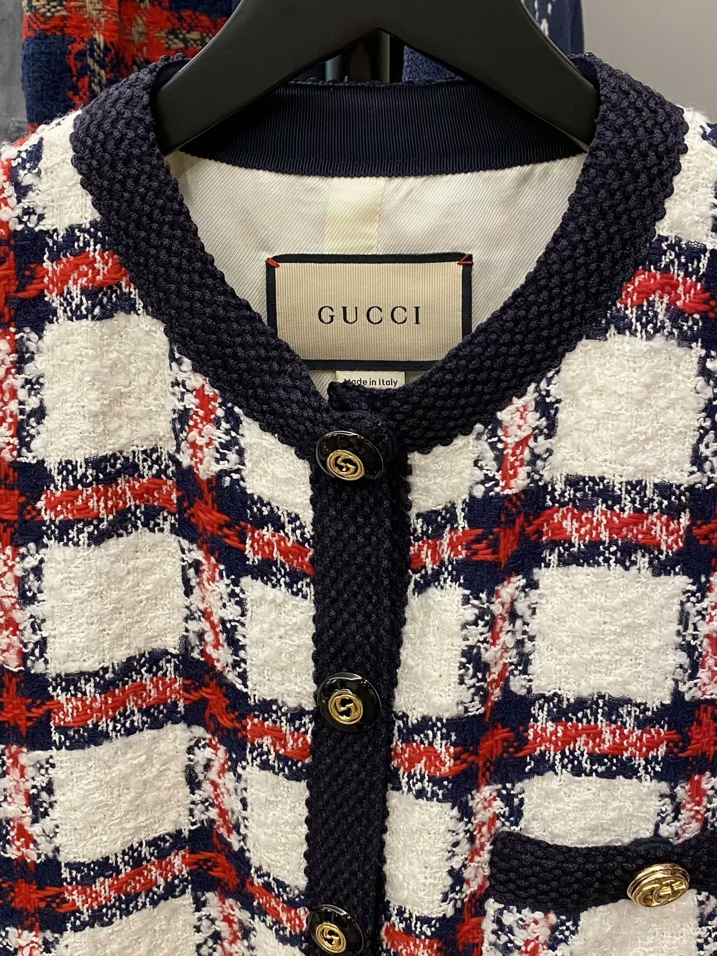Gucci Gucci Plaid Red Jacket S Women Size S / US 4 / IT 40 - 3 Thumbnail