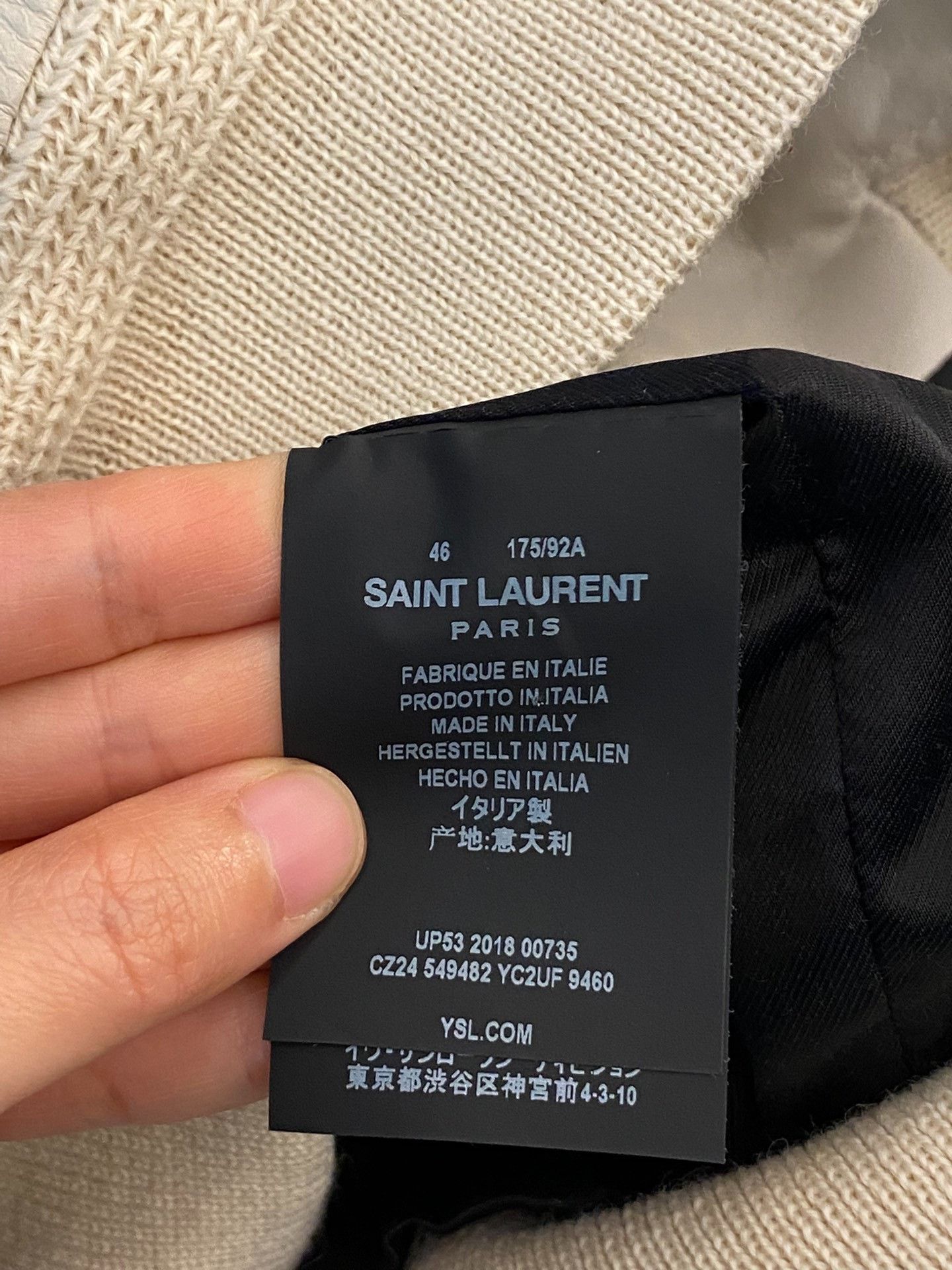 Saint Laurent Paris Saint Laurent Paris Leather Jacket l Men Size US L / EU 52-54 / 3 - 4 Thumbnail