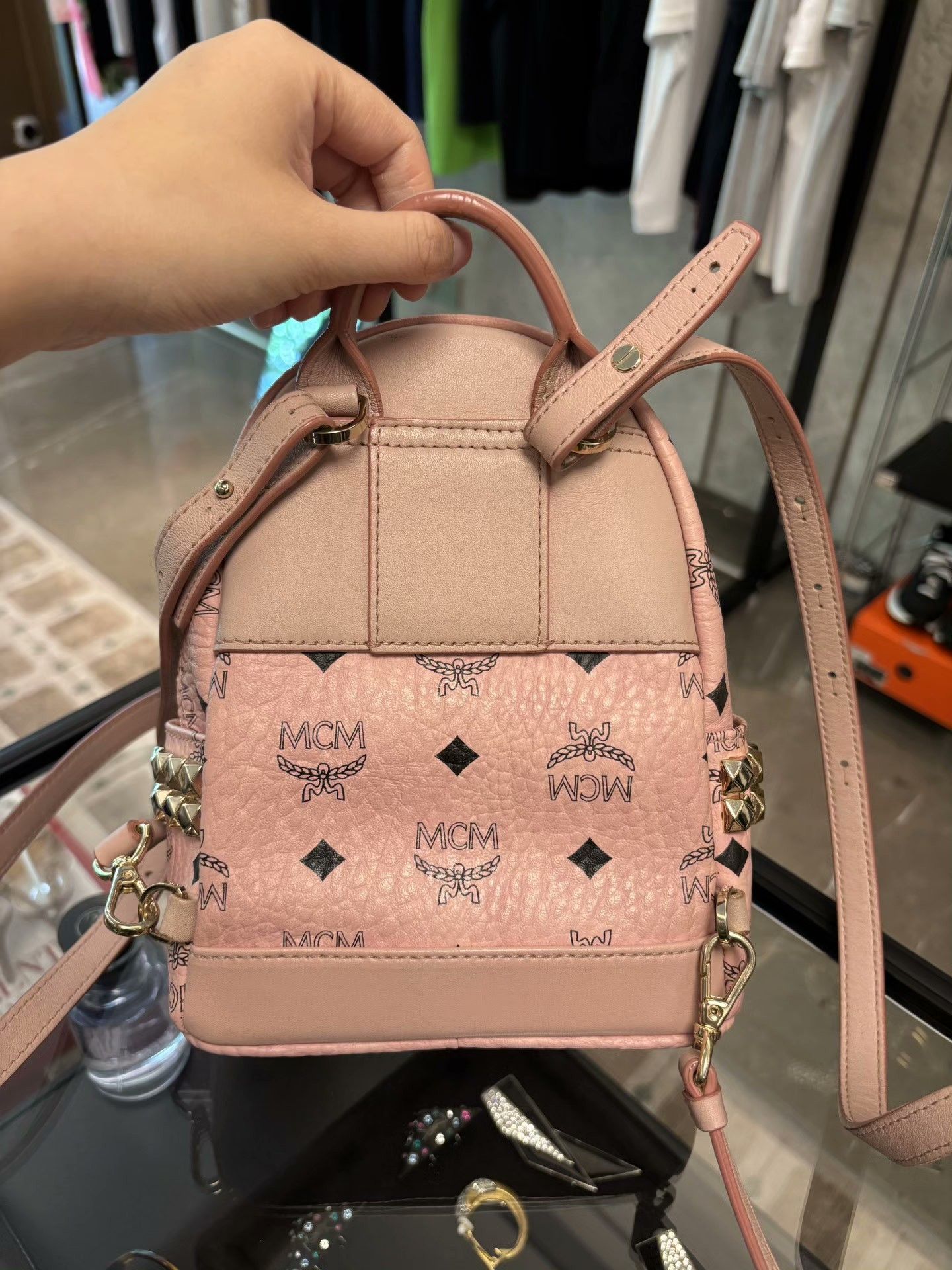 MCM MCM Pink Bag one size Men Size ONE SIZE - 4 Thumbnail