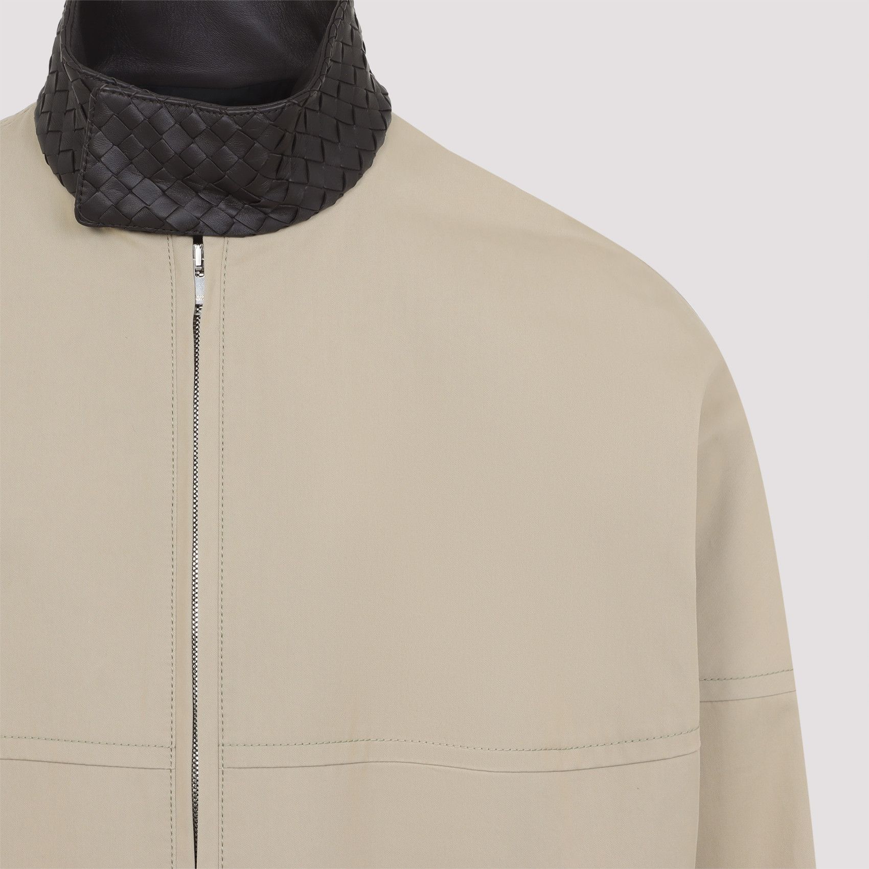Bottega Veneta Bottega Veneta Intrecciato Collar Zip Jacket Size US L / EU 52-54 / 3 - 4 Thumbnail