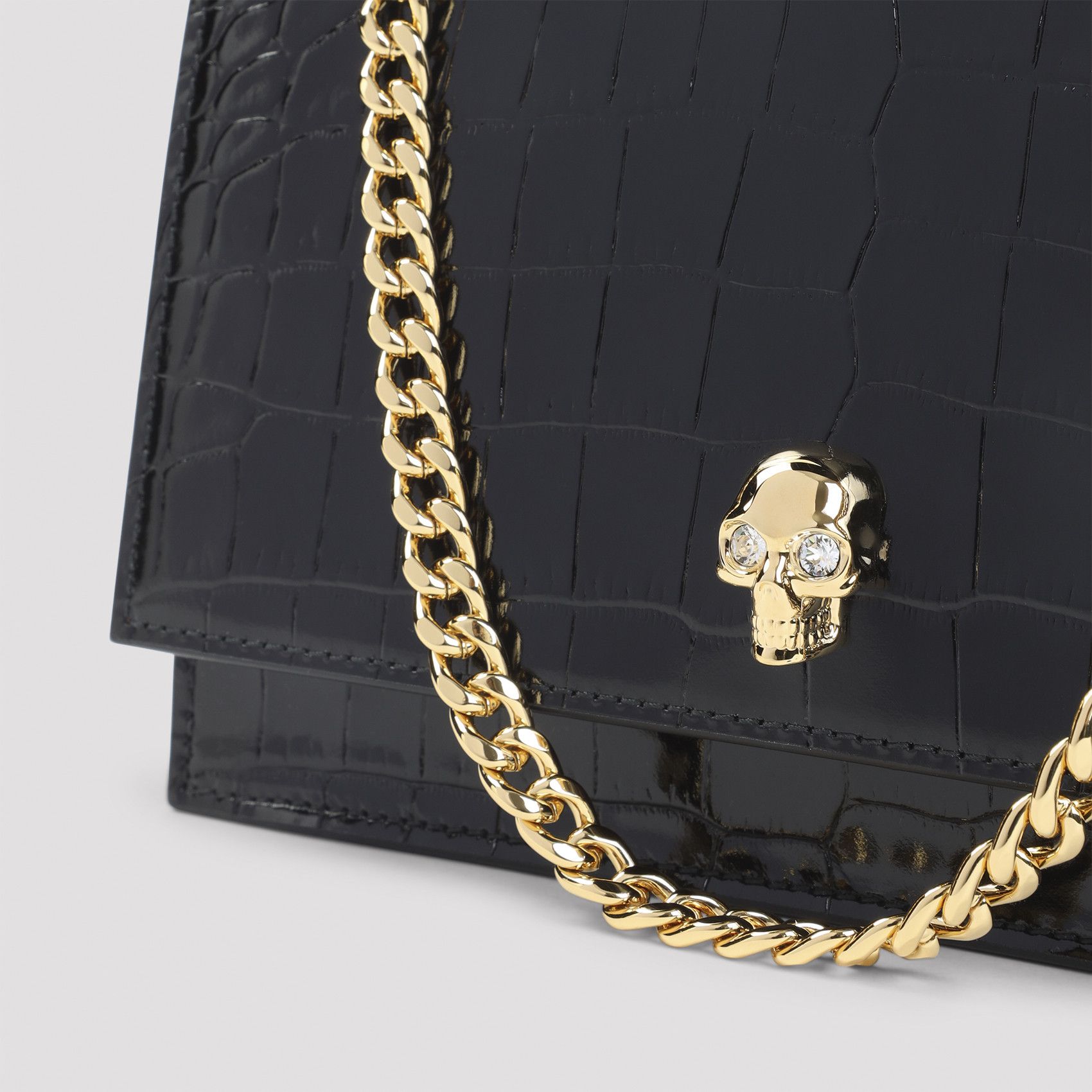 Alexander McQueen Alexander McQueen Small Skull Clutch Size ONE SIZE - 3 Thumbnail