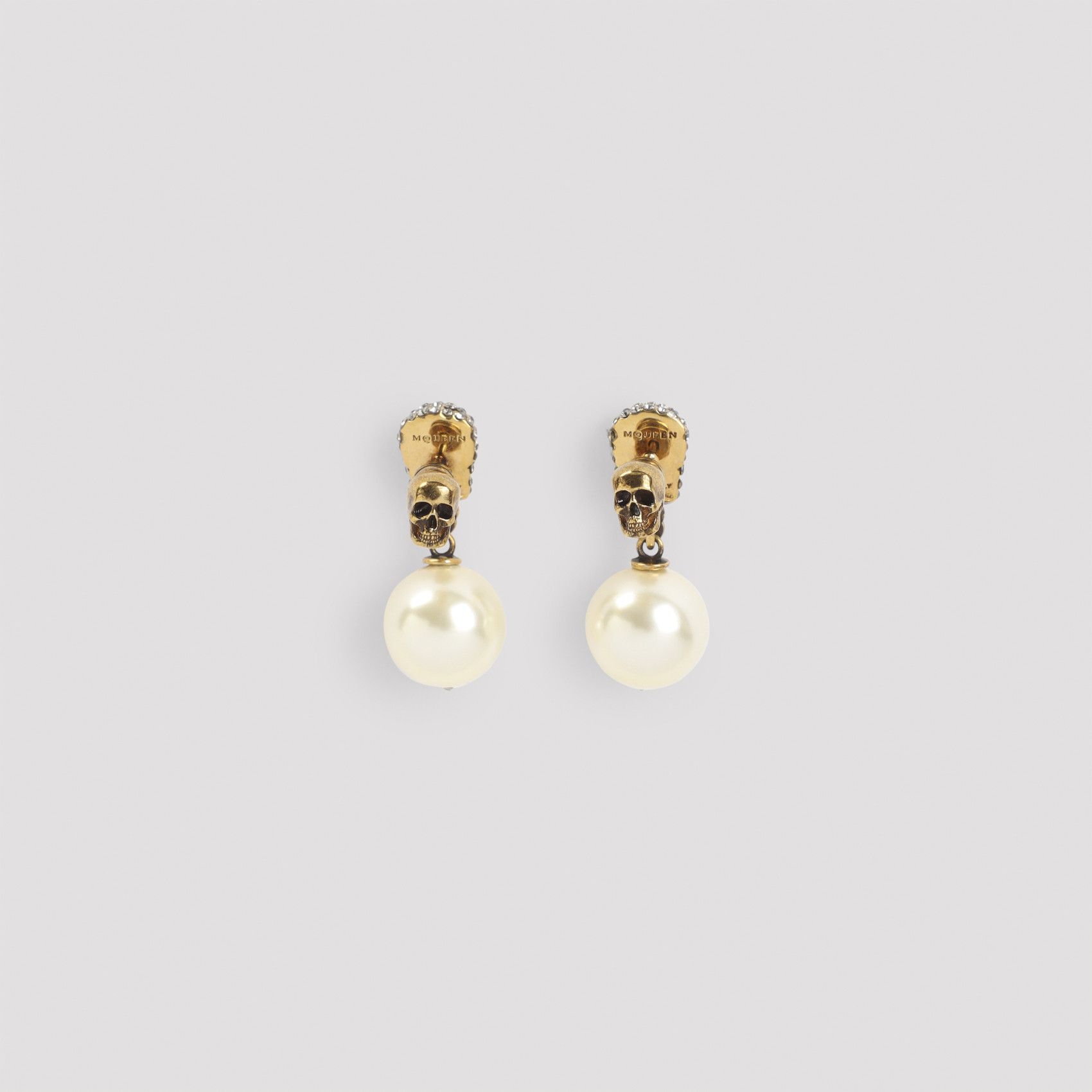 Alexander McQueen Alexander McQueen Pave Skull Earrings Size ONE SIZE - 2 Thumbnail