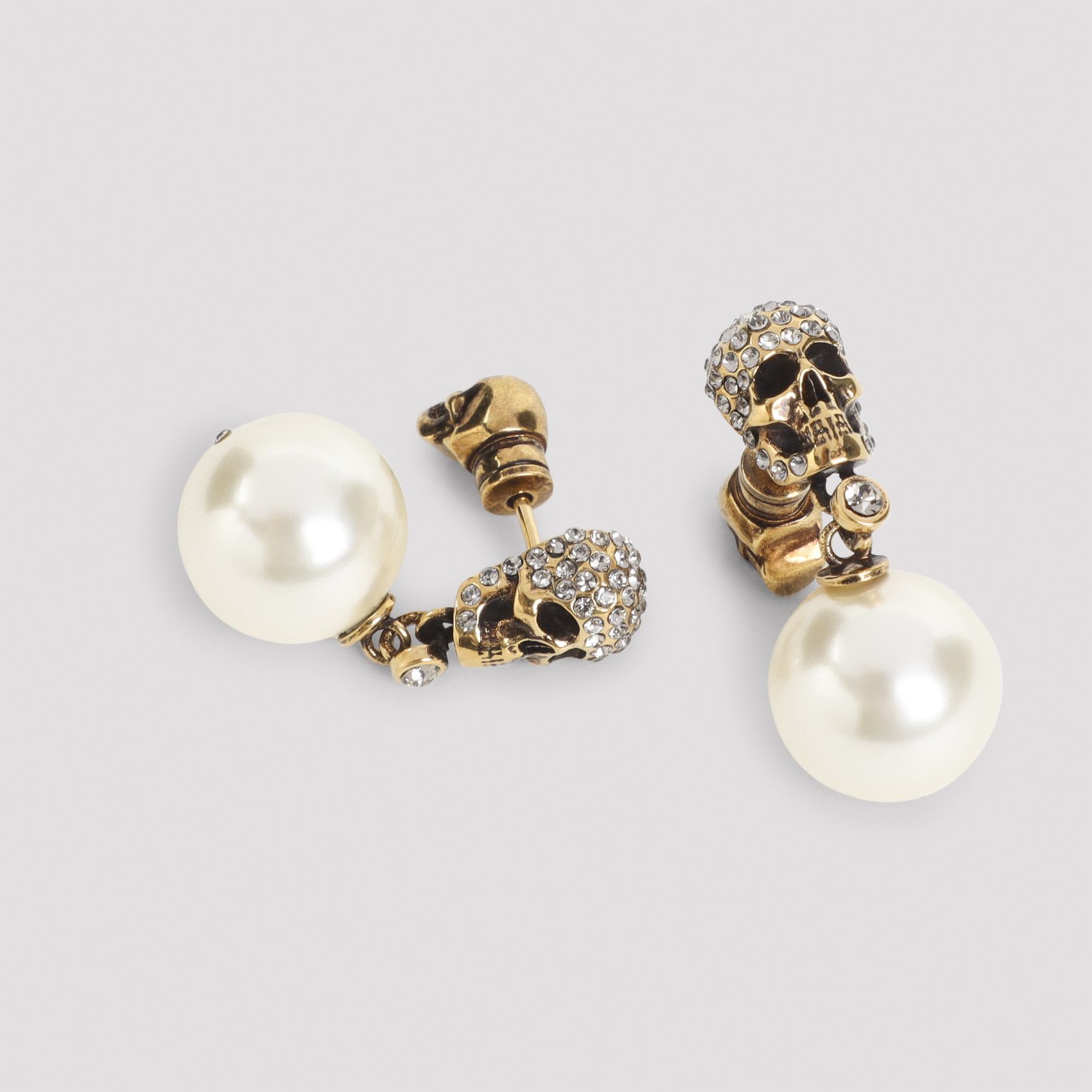 Alexander McQueen Alexander McQueen Pave Skull Earrings Size ONE SIZE - 3 Thumbnail