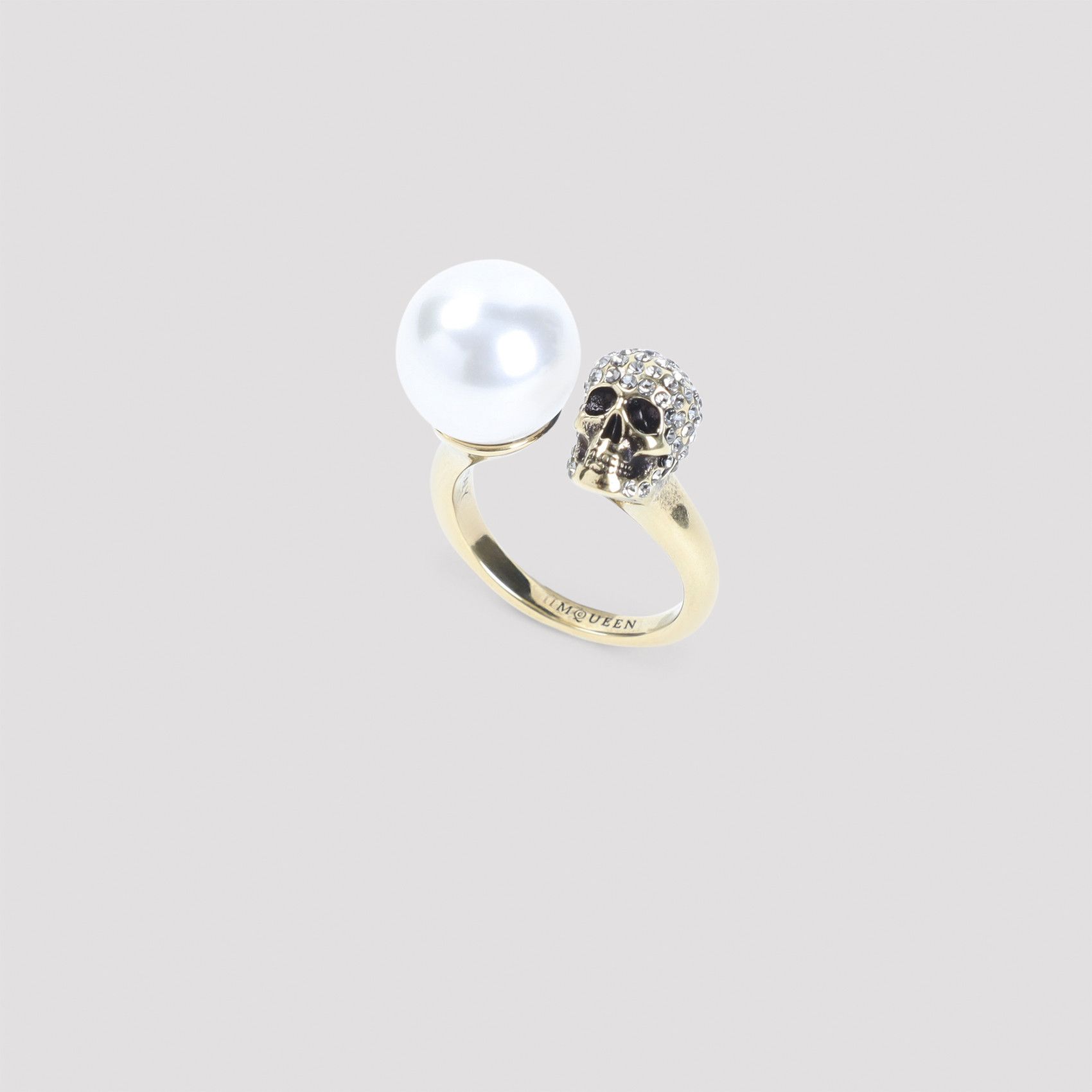 Alexander McQueen Alexander McQueen Pearly Skull Ring Size ONE SIZE - 3 Thumbnail