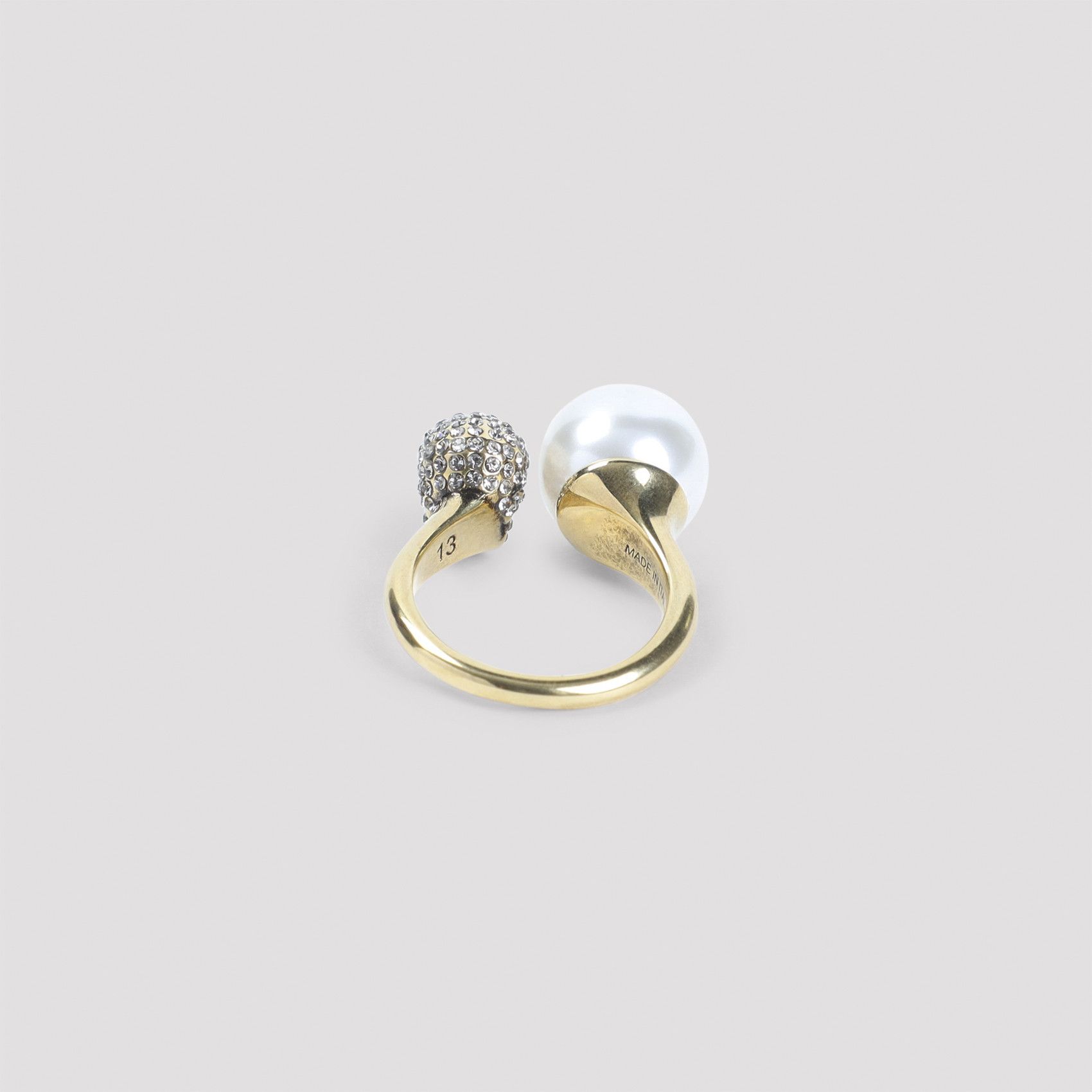 Alexander McQueen Alexander McQueen Pearly Skull Ring Size ONE SIZE - 2 Thumbnail
