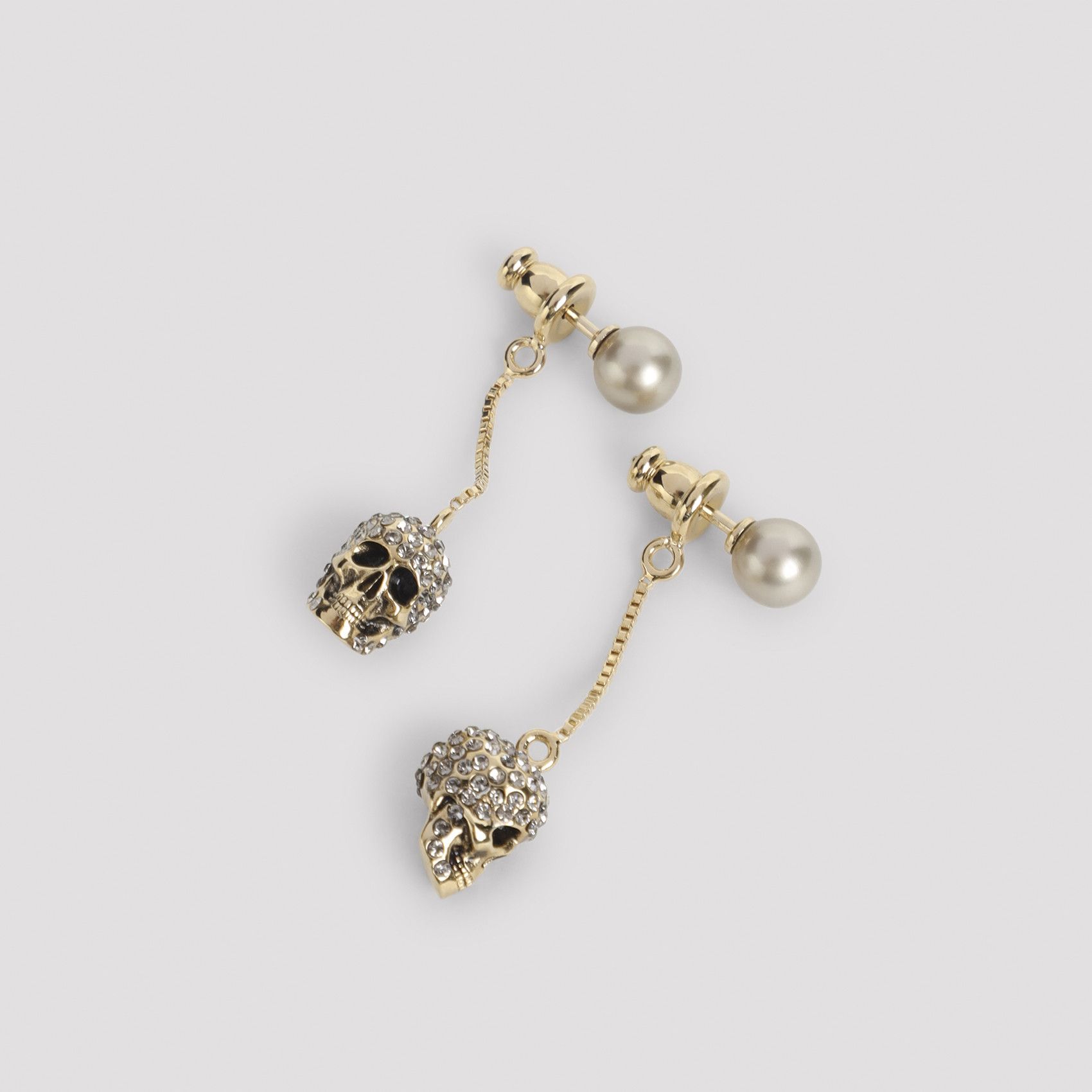 Alexander McQueen Alexander McQueen Pave Skull Earrings Size ONE SIZE - 3 Thumbnail