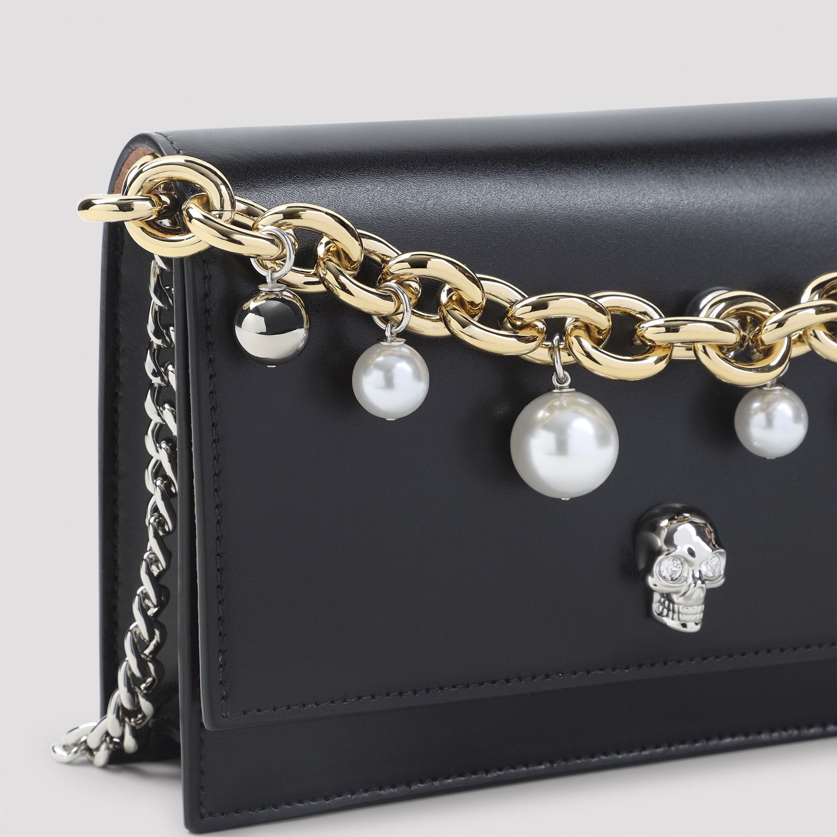 Alexander McQueen Alexander McQueen Small Skull Clutch Size ONE SIZE - 3 Thumbnail