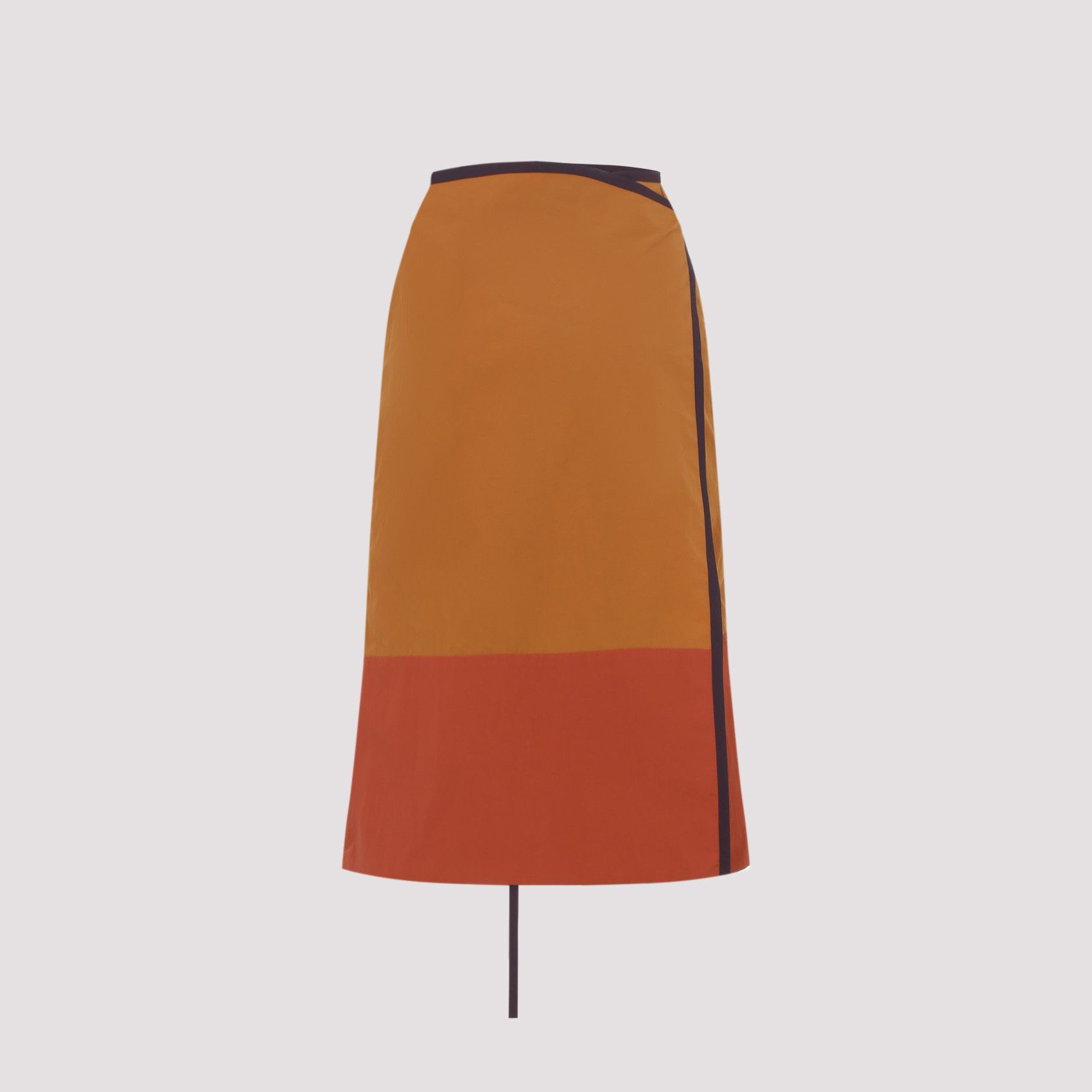 Saint Laurent Paris Saint Laurent Nylon Midi Skirt Size 28" / US 6 / IT 42 - 2 Thumbnail