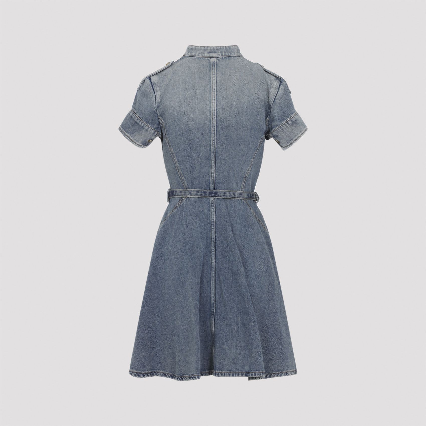 Alexander McQueen Alexander McQueen Denim Mini Dress Size M / US 6-8 / IT 42-44 - 2 Thumbnail