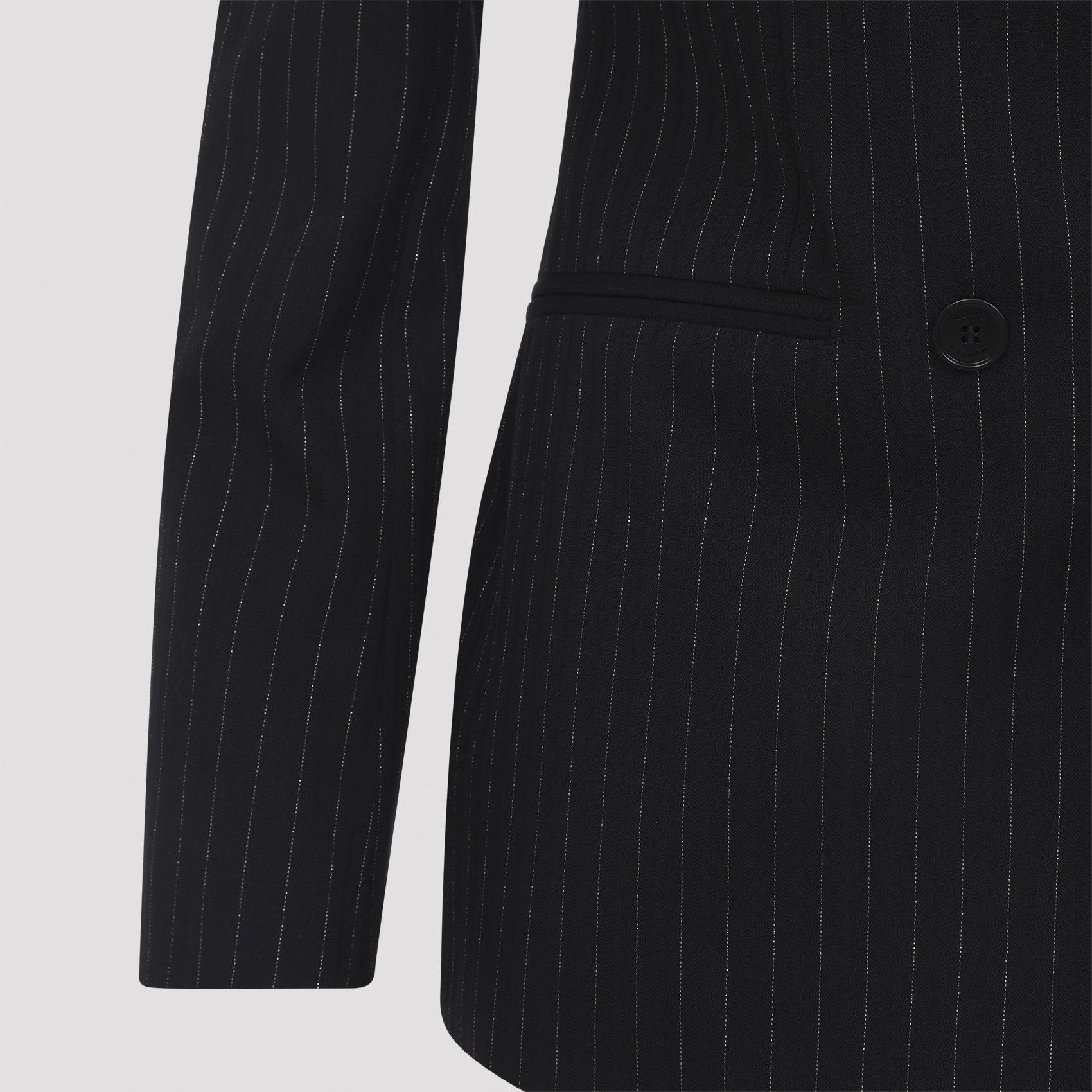 Alexander McQueen Alexander McQueen Pinstripe Lurex Jacket Size M / US 6-8 / IT 42-44 - 4 Thumbnail