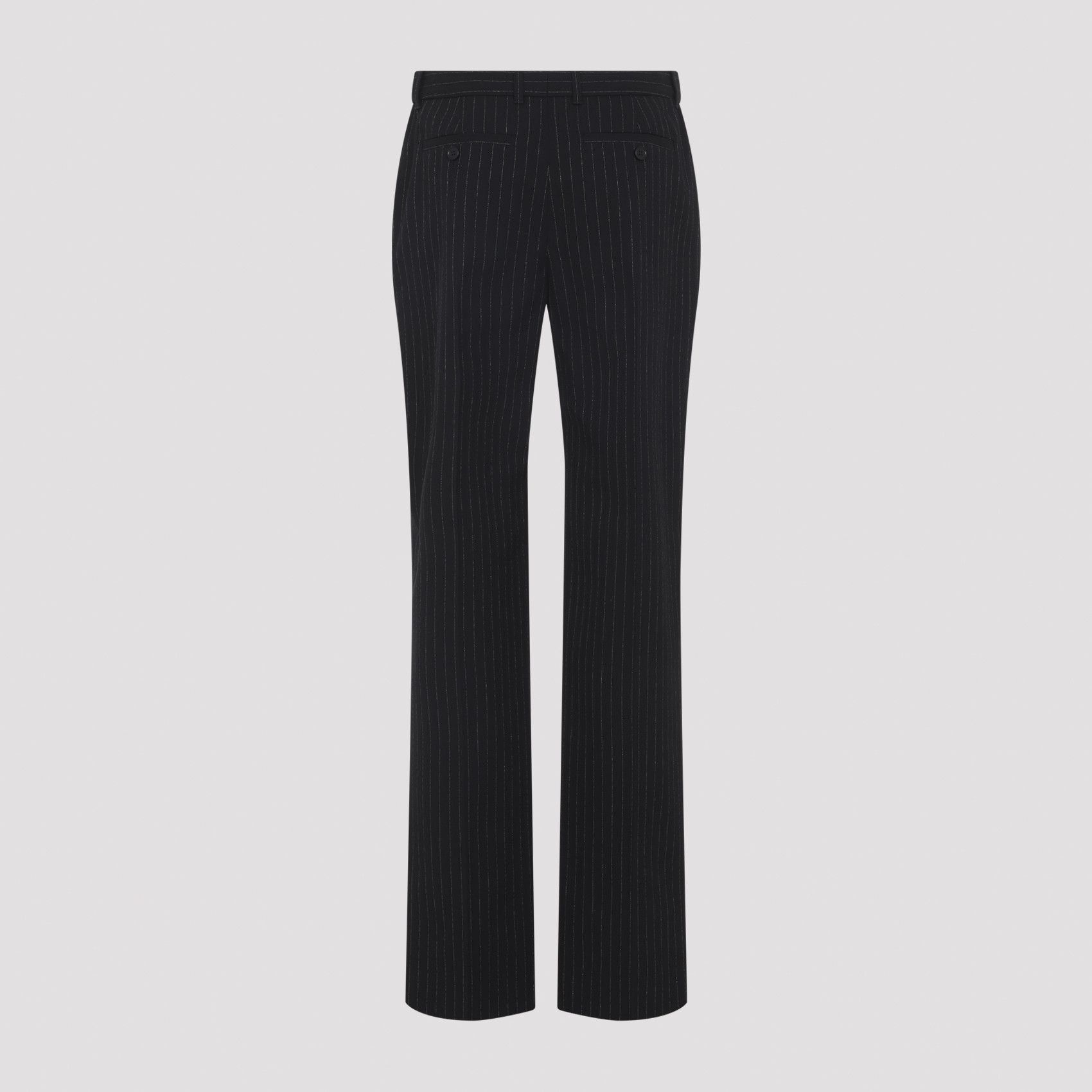 Alexander McQueen Alexander McQueen Pinstripe Lurex Pants Size 28" / US 6 / IT 42 - 2 Thumbnail
