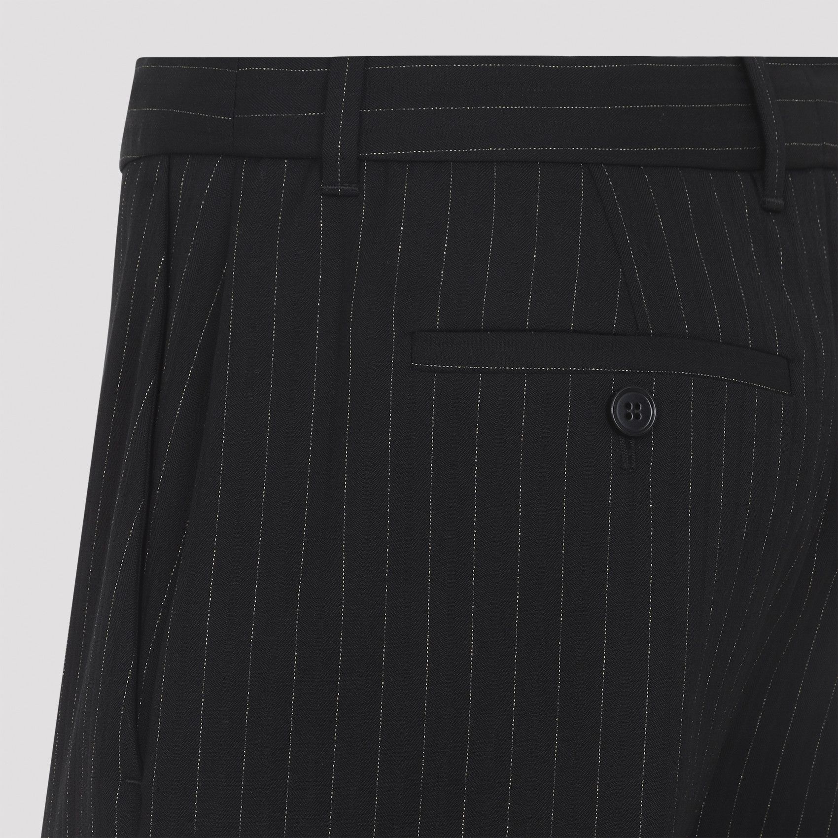 Alexander McQueen Alexander McQueen Pinstripe Lurex Pants Size 28" / US 6 / IT 42 - 3 Thumbnail