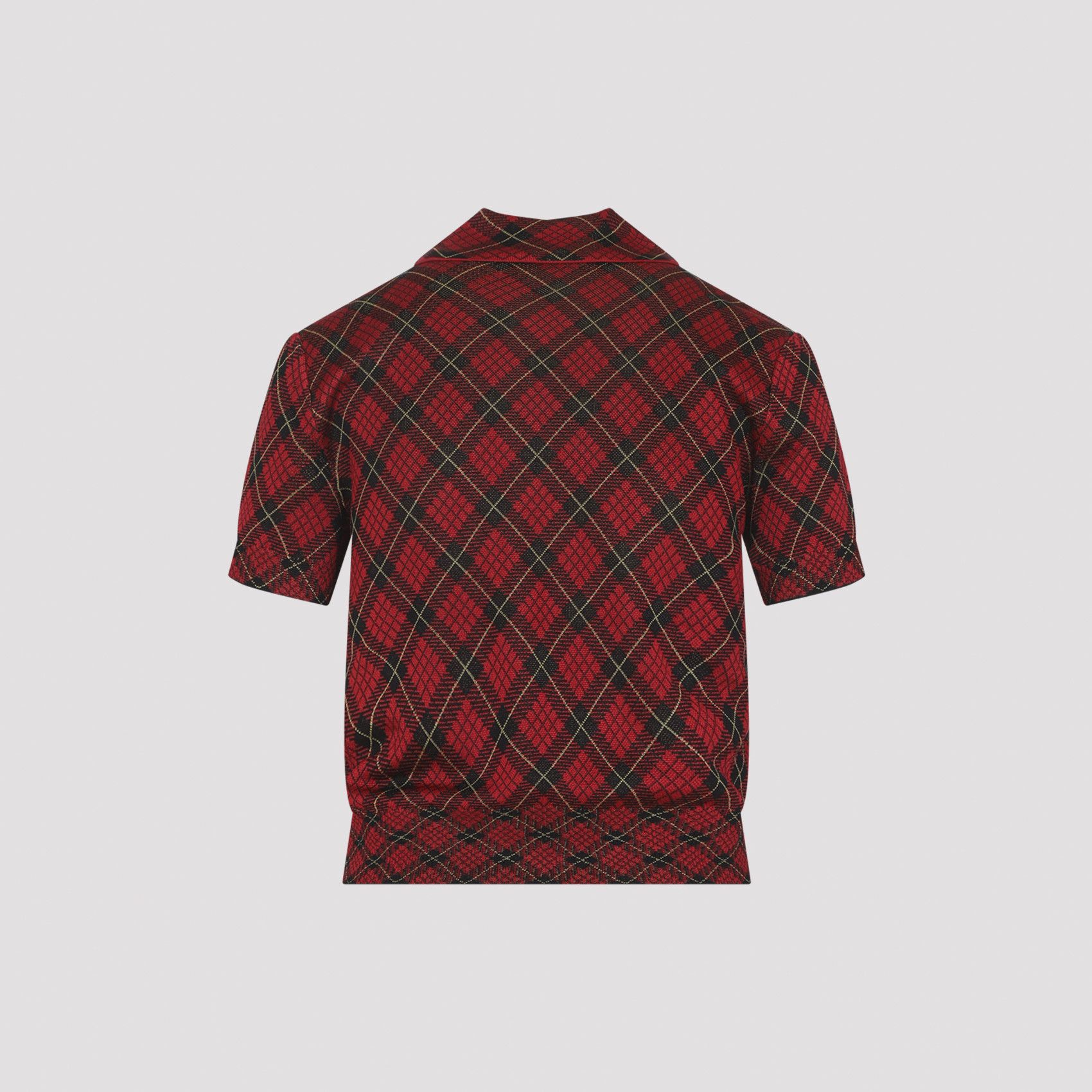 Alexander McQueen Alexander McQueen Microcheck Polo Size M / US 6-8 / IT 42-44 - 2 Thumbnail