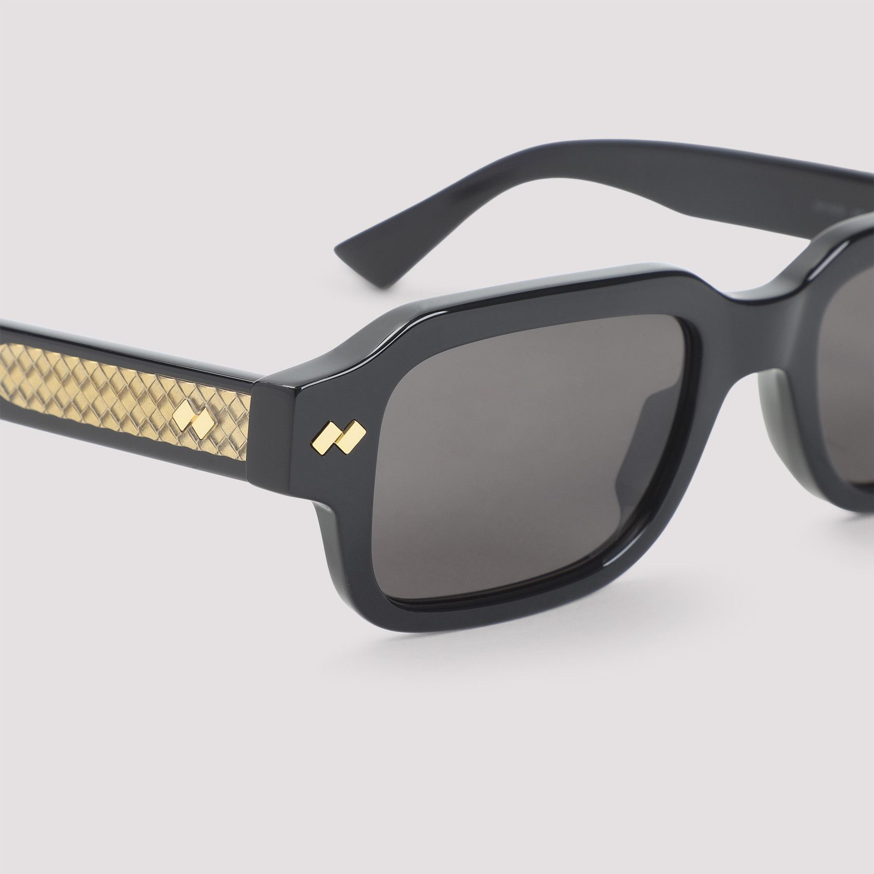 Bottega Veneta Bottega Veneta Intrecciato Rectangular Sunglasses Size ONE SIZE - 3 Thumbnail