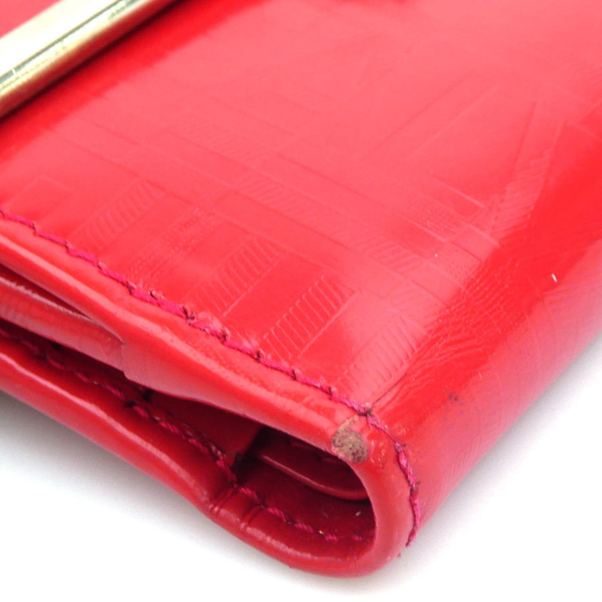 Salvatore Ferragamo Salvatore Ferragamo bi-fold wallet, Gancini leather, red, women's, free shipping, r11095a Size ONE SIZE - 6 Thumbnail