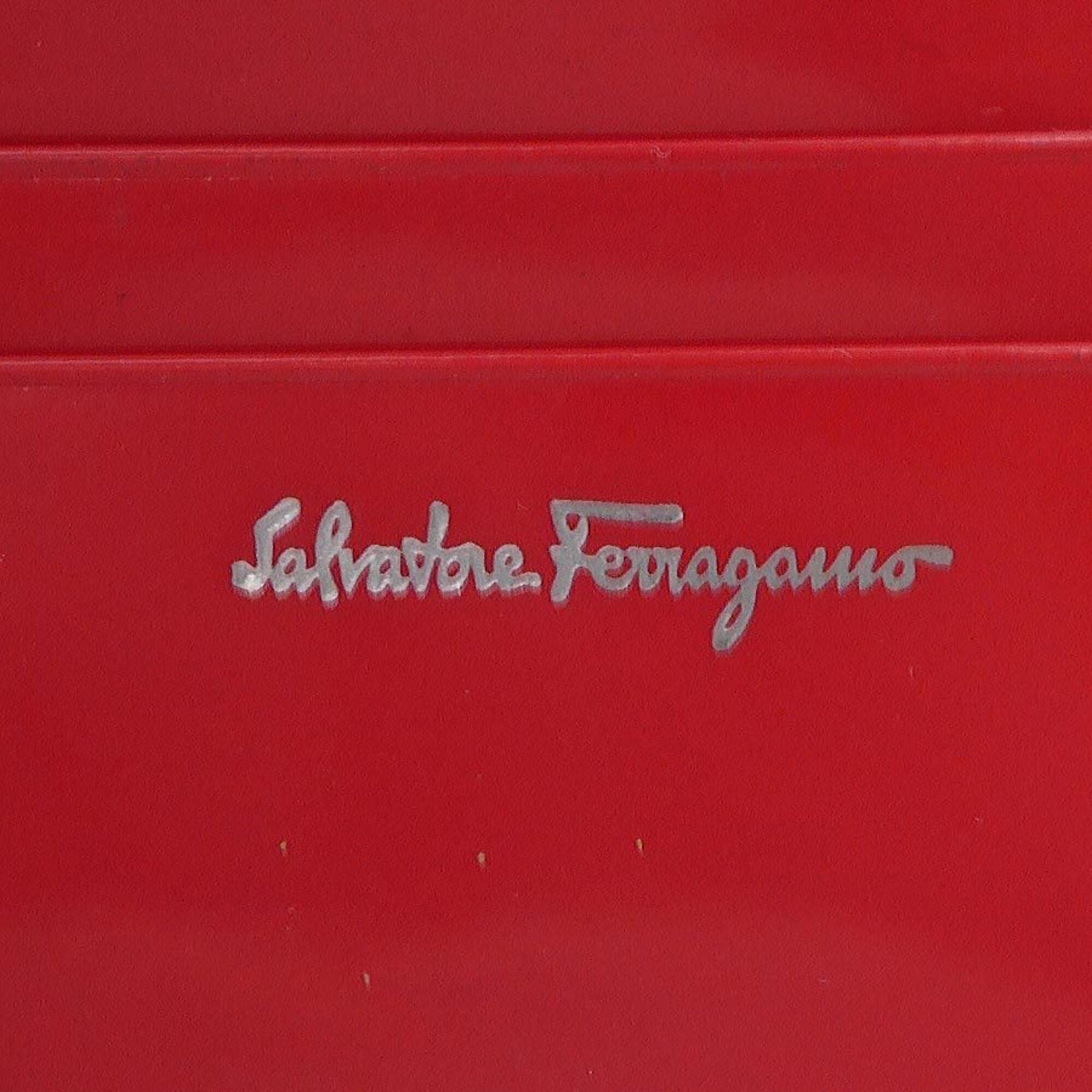 Salvatore Ferragamo Salvatore Ferragamo bi-fold wallet, Gancini leather, red, women's, free shipping, r11095a Size ONE SIZE - 15 Thumbnail