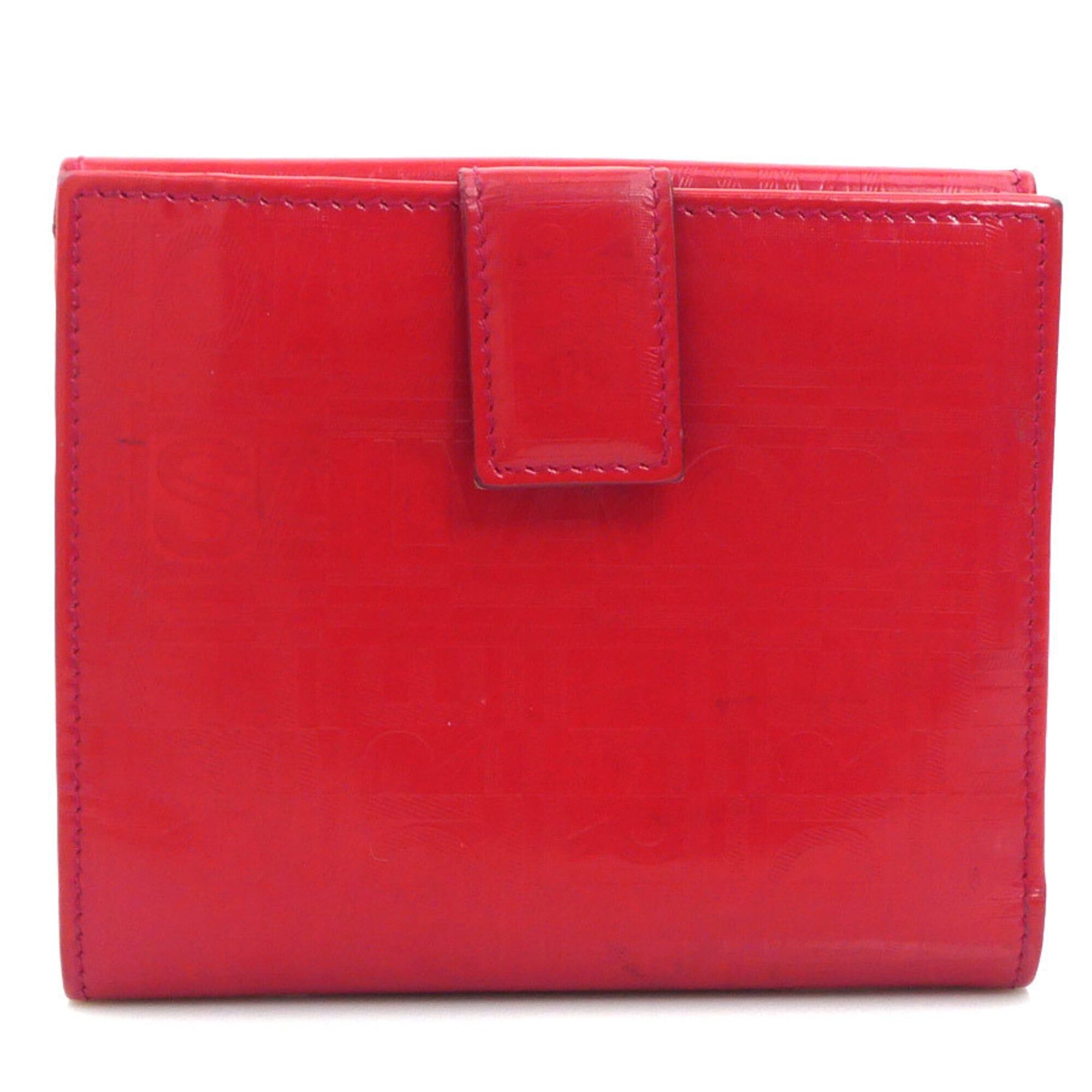 Salvatore Ferragamo Salvatore Ferragamo bi-fold wallet, Gancini leather, red, women's, free shipping, r11095a Size ONE SIZE - 2 Thumbnail