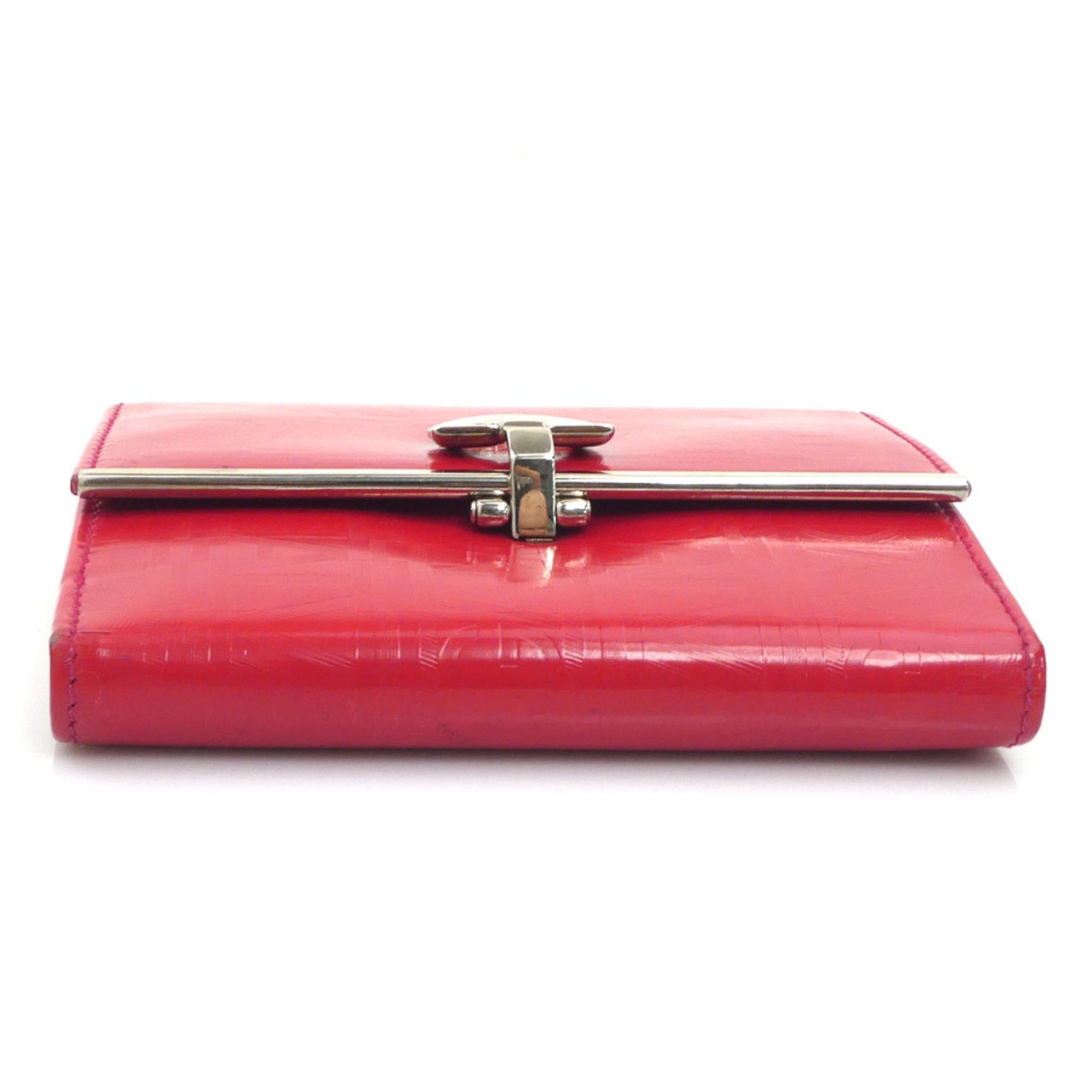 Salvatore Ferragamo Salvatore Ferragamo bi-fold wallet, Gancini leather, red, women's, free shipping, r11095a Size ONE SIZE - 3 Thumbnail