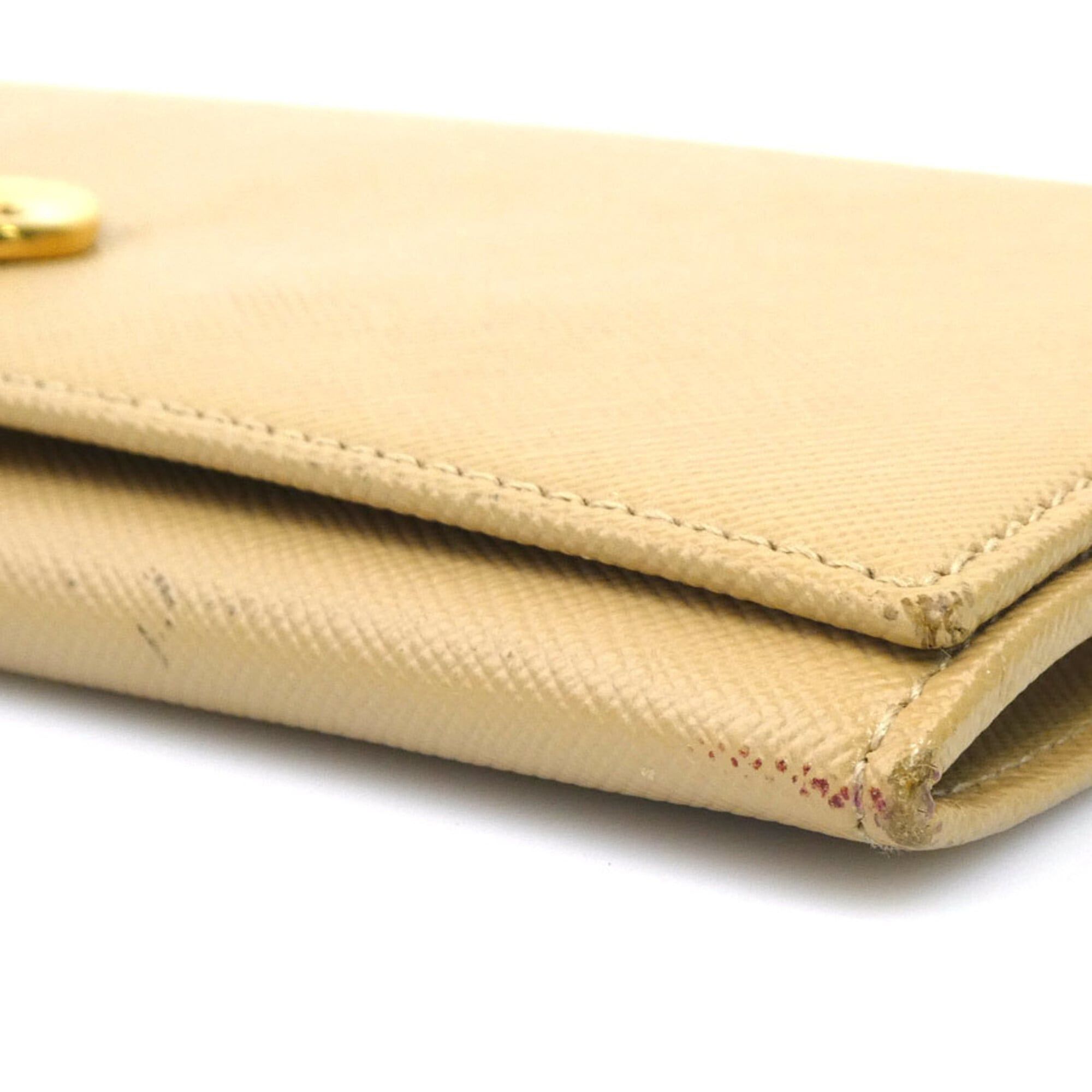 Salvatore Ferragamo Salvatore Ferragamo bi-fold long wallet, Gancini leather, beige, women's, free shipping, r11096a Size ONE SIZE - 4 Thumbnail