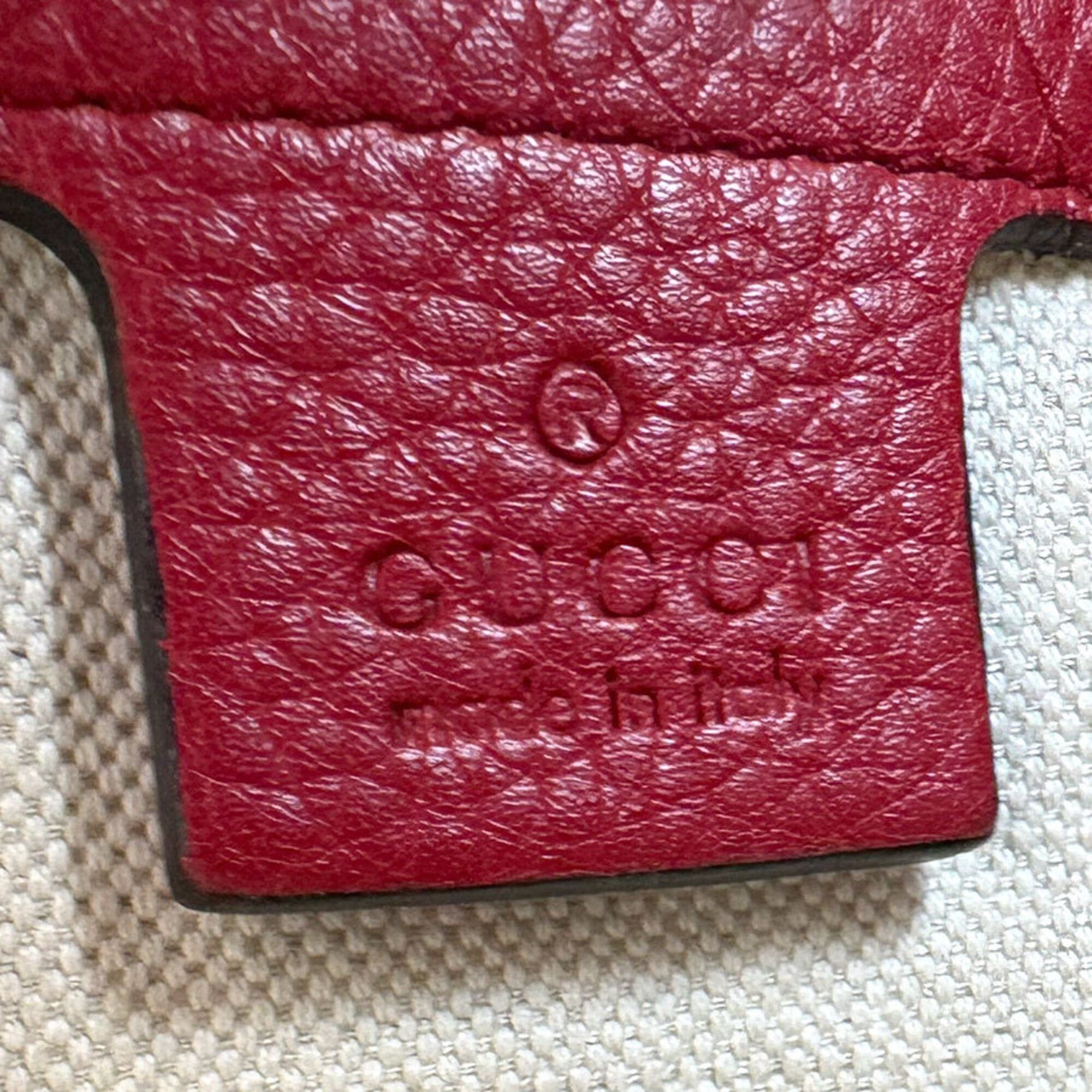Gucci Gucci Backpack Leather Red Silver Women's 368588 Free Shipping z9122 Size ONE SIZE - 12 Thumbnail