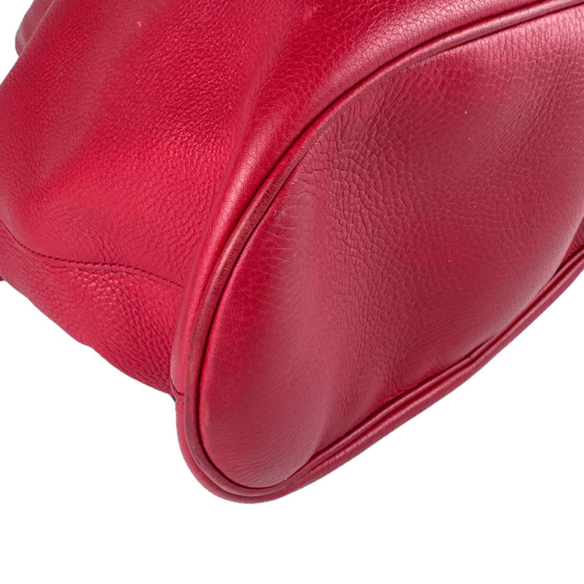 Gucci Gucci Backpack Leather Red Silver Women's 368588 Free Shipping z9122 Size ONE SIZE - 9 Thumbnail
