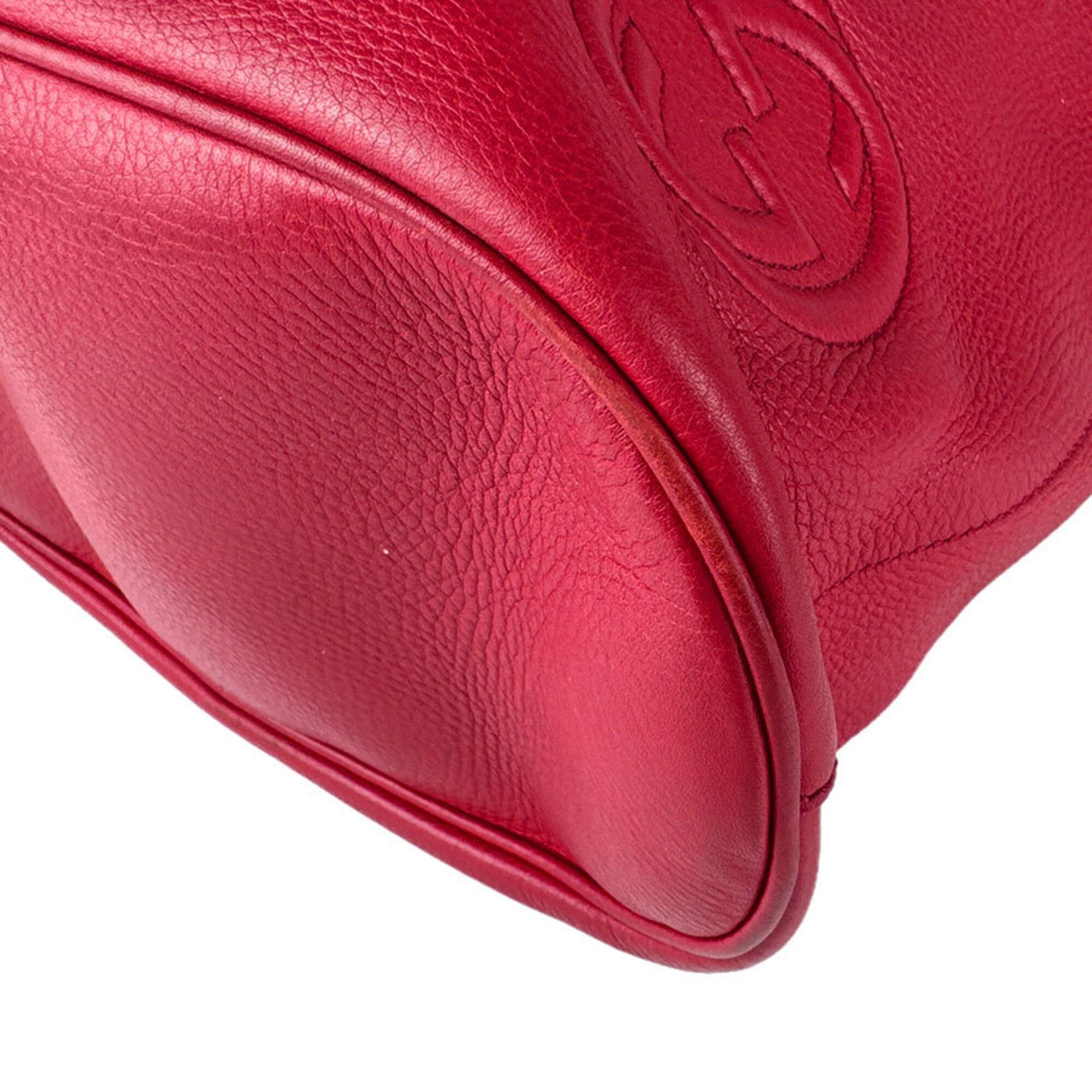Gucci Gucci Backpack Leather Red Silver Women's 368588 Free Shipping z9122 Size ONE SIZE - 10 Thumbnail