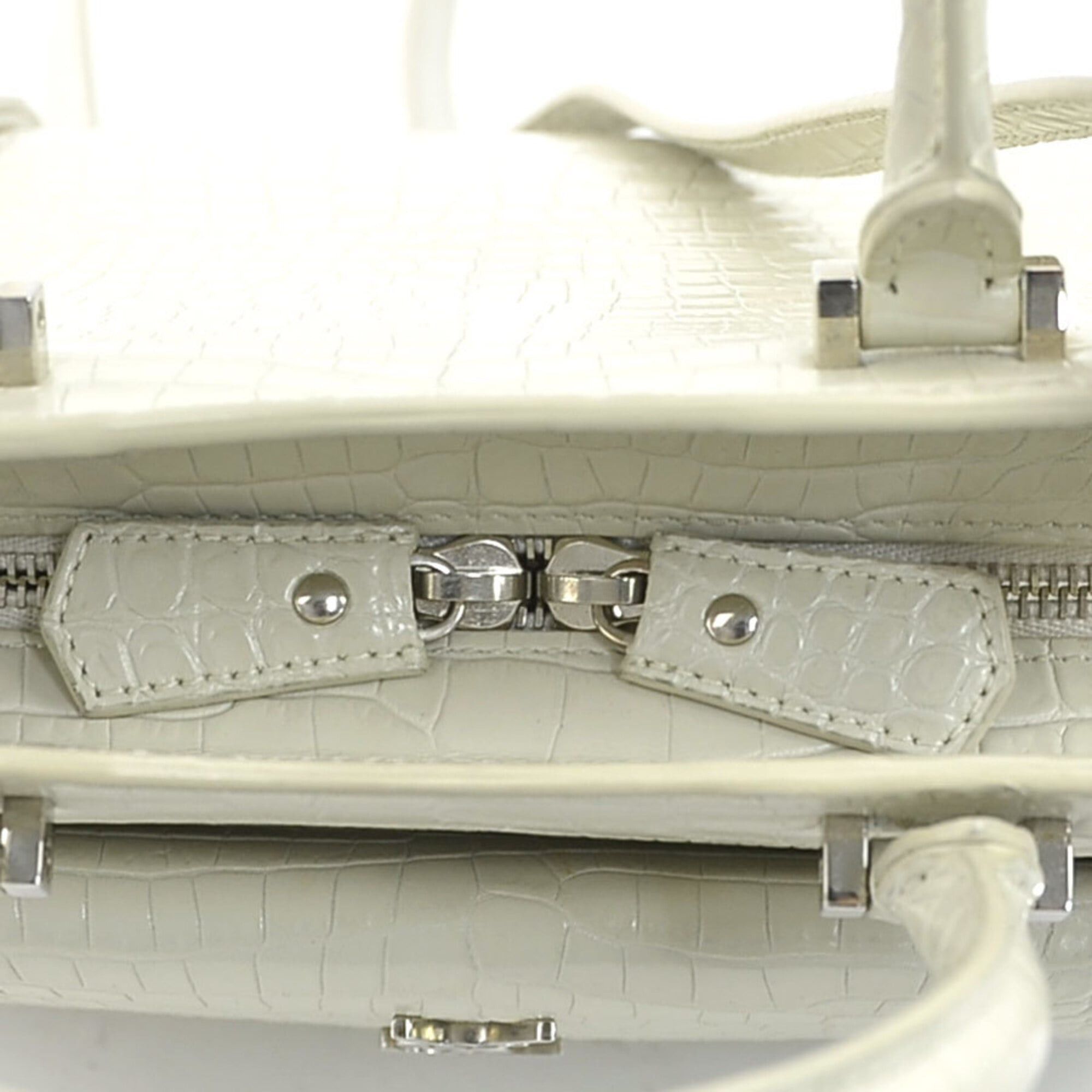 Saint Laurent Paris Saint Laurent handbag/shoulder bag, Uptown, embossed leather, ivory, women's, 561203, free shipping, r11092a Size ONE SIZE - 10 Thumbnail
