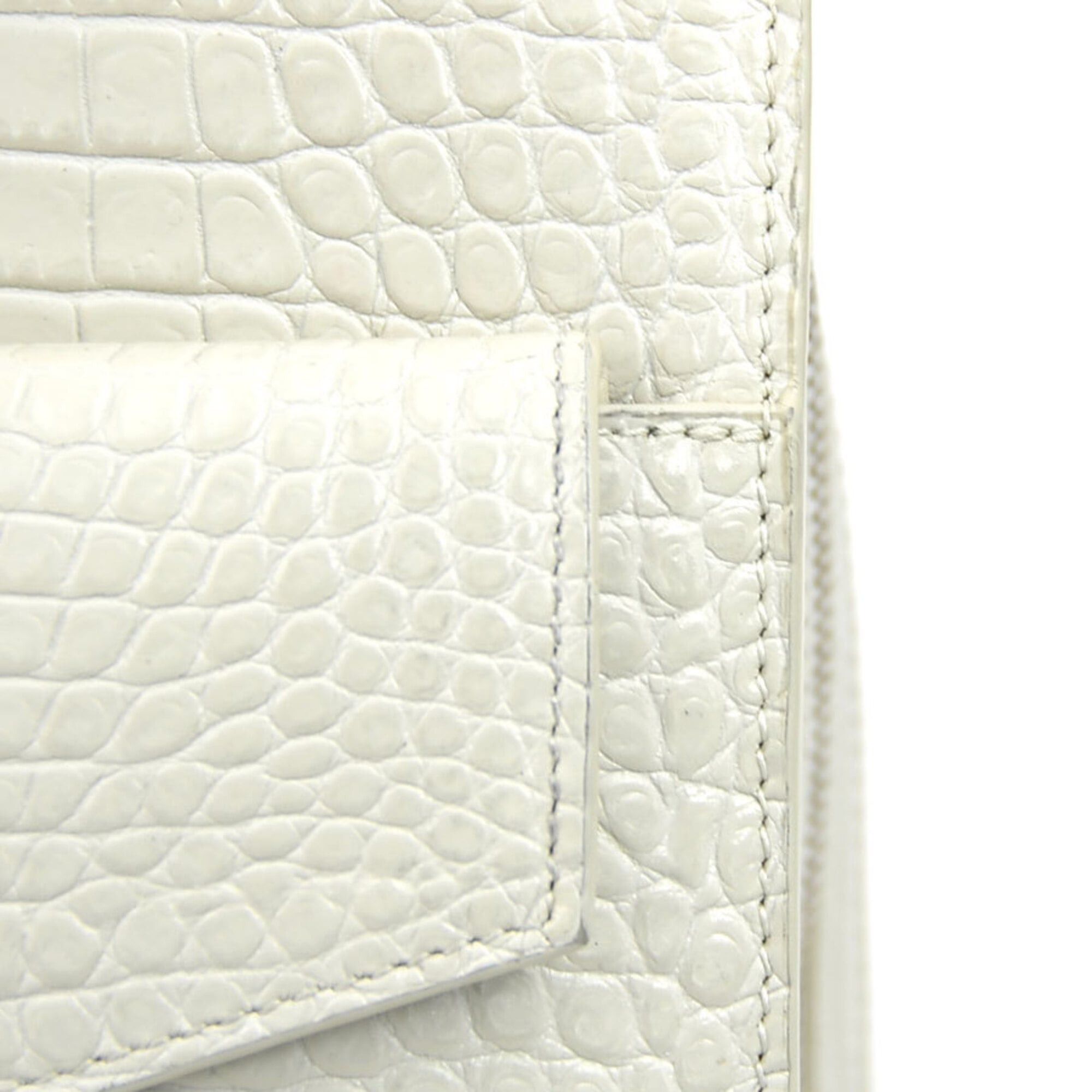 Saint Laurent Paris Saint Laurent handbag/shoulder bag, Uptown, embossed leather, ivory, women's, 561203, free shipping, r11092a Size ONE SIZE - 14 Thumbnail