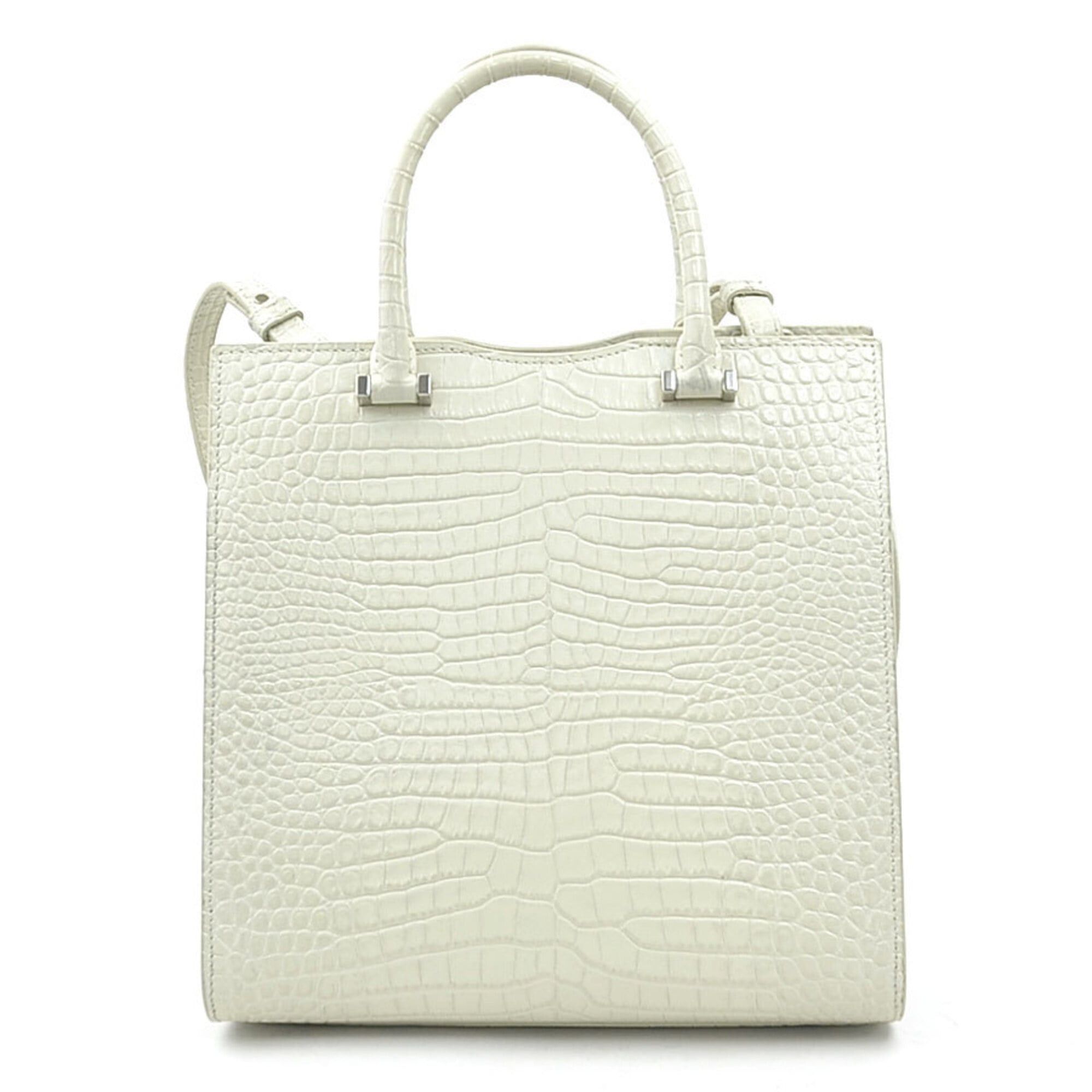 Saint Laurent Paris Saint Laurent handbag/shoulder bag, Uptown, embossed leather, ivory, women's, 561203, free shipping, r11092a Size ONE SIZE - 3 Thumbnail