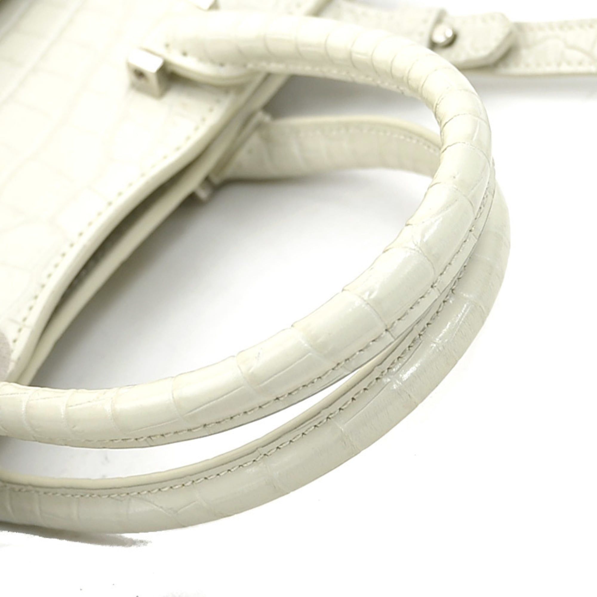 Saint Laurent Paris Saint Laurent handbag/shoulder bag, Uptown, embossed leather, ivory, women's, 561203, free shipping, r11092a Size ONE SIZE - 8 Thumbnail