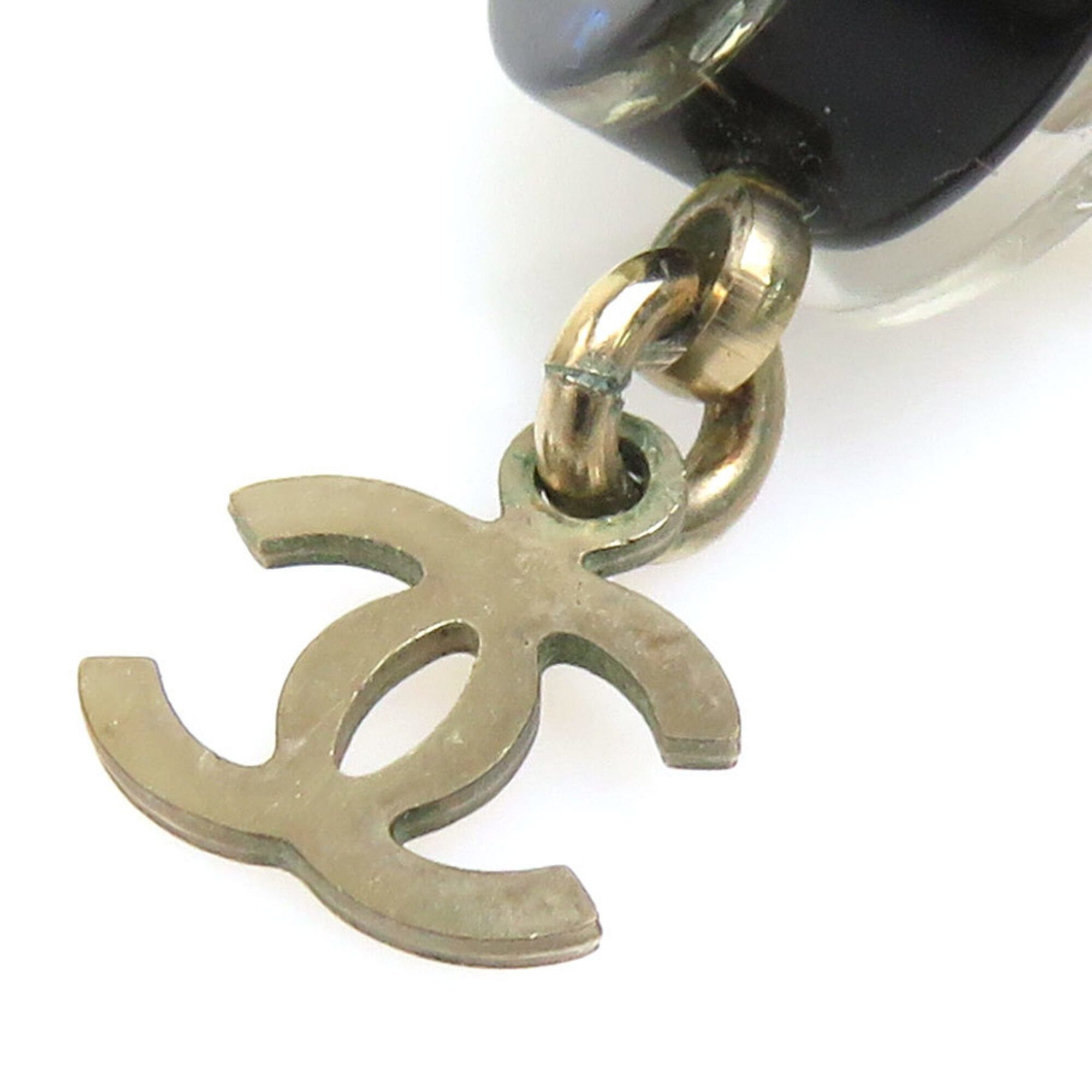 Chanel Chanel earrings, resin and metal, black silver, for women. Free shipping. r11107a Size ONE SIZE - 10 Thumbnail