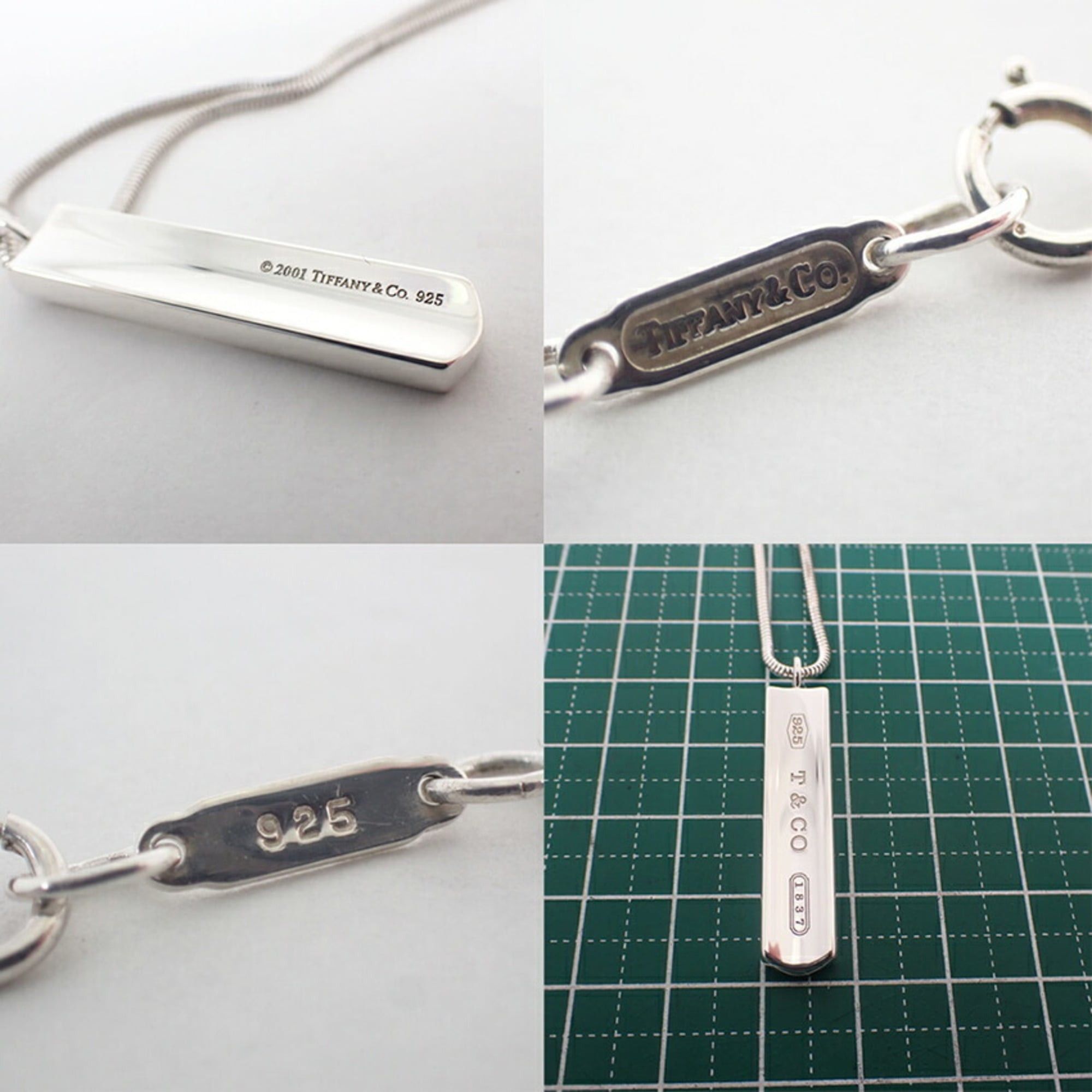Tiffany & Co. TIFFANY & Co. 925 1837 Bar Pendant Necklace Size ONE SIZE - 9 Thumbnail