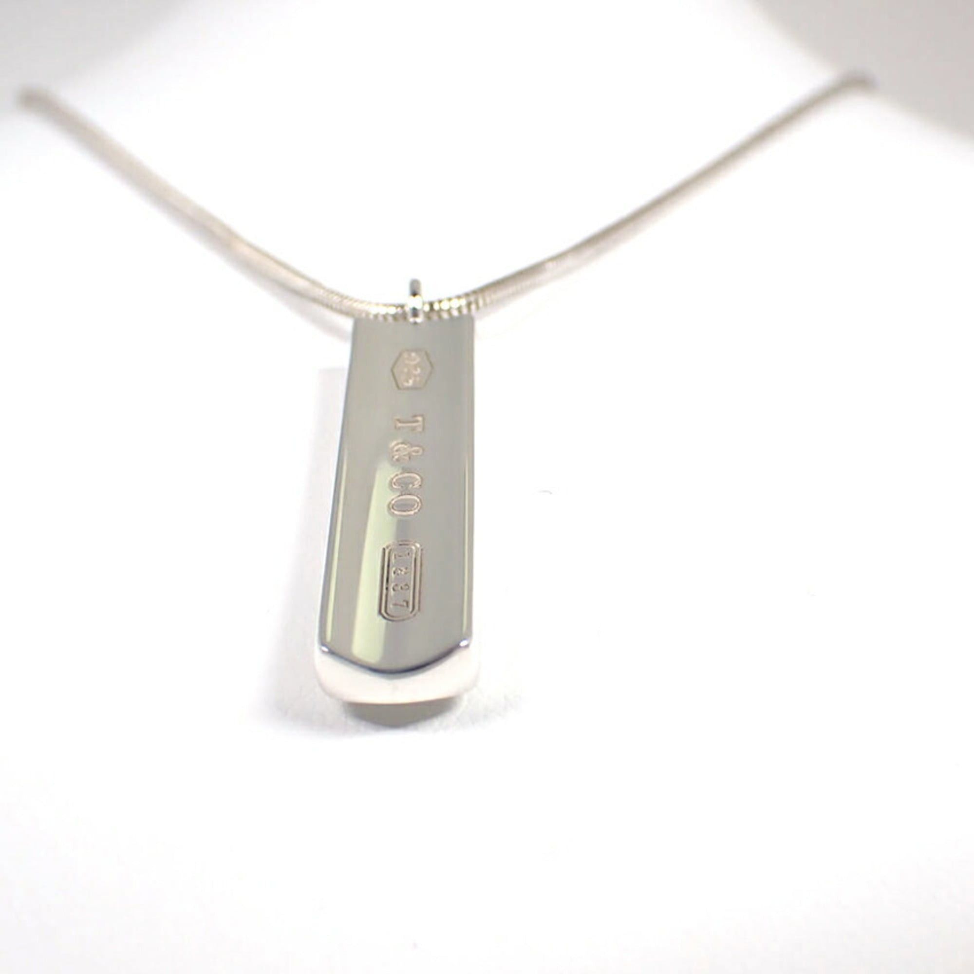 Tiffany & Co. TIFFANY & Co. 925 1837 Bar Pendant Necklace Size ONE SIZE - 5 Thumbnail
