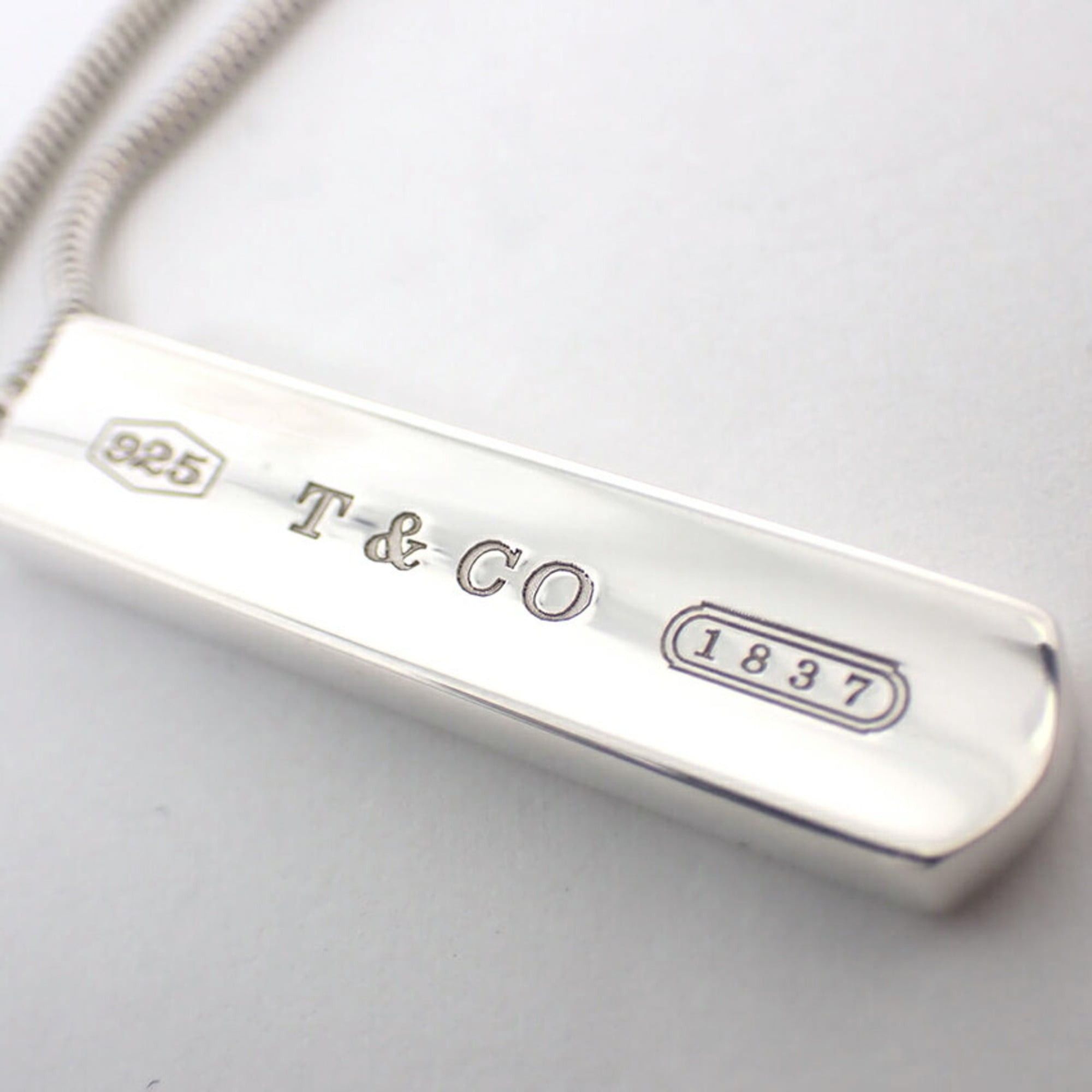 Tiffany & Co. TIFFANY & Co. 925 1837 Bar Pendant Necklace Size ONE SIZE - 7 Thumbnail