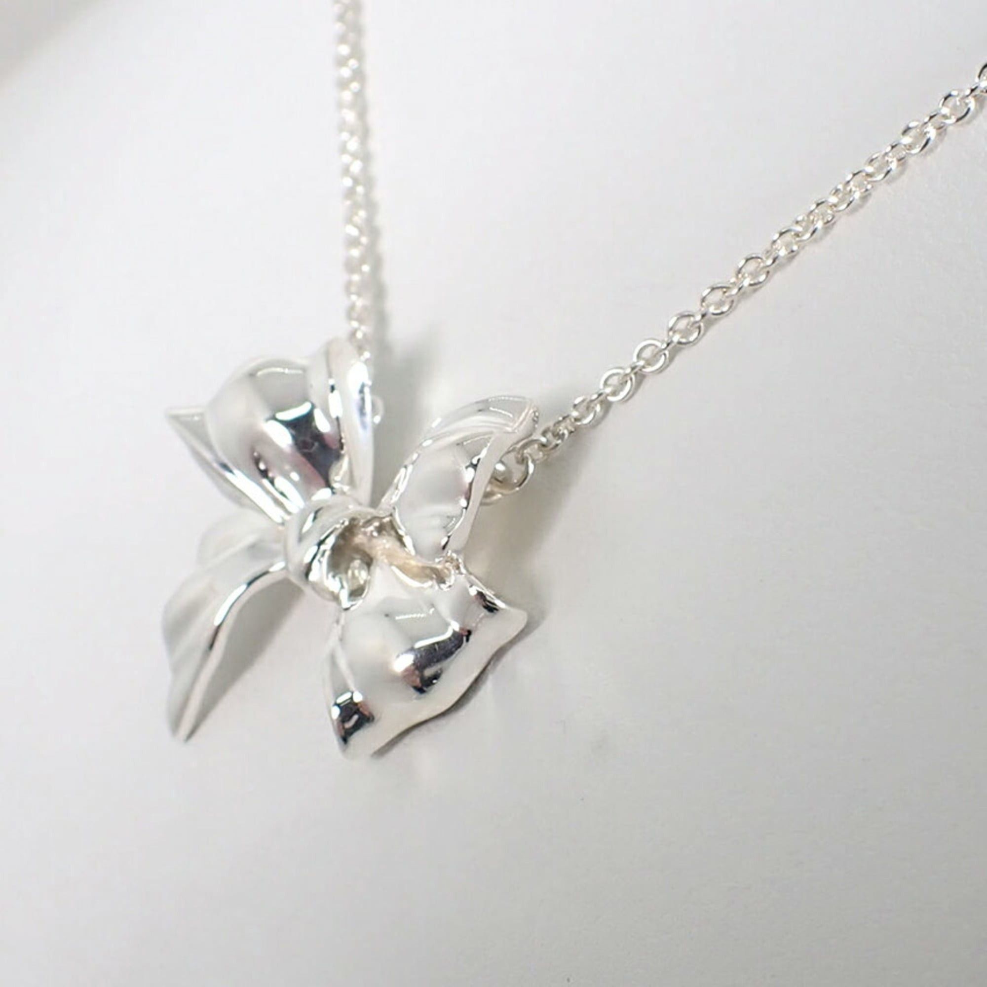 Tiffany & Co. TIFFANY & Co. 925 Ribbon Motif Necklace Pendant Size ONE SIZE - 5 Thumbnail