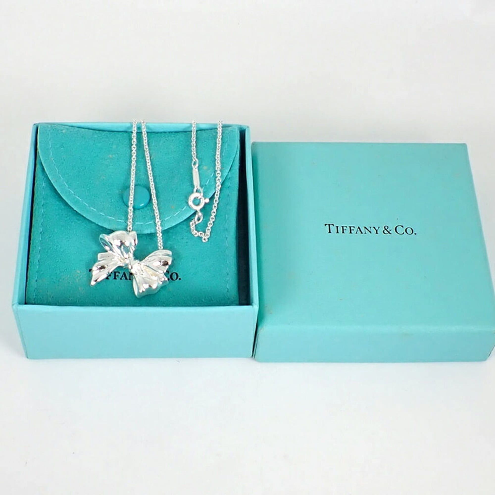 Tiffany & Co. TIFFANY & Co. 925 Ribbon Motif Necklace Pendant Size ONE SIZE - 8 Thumbnail