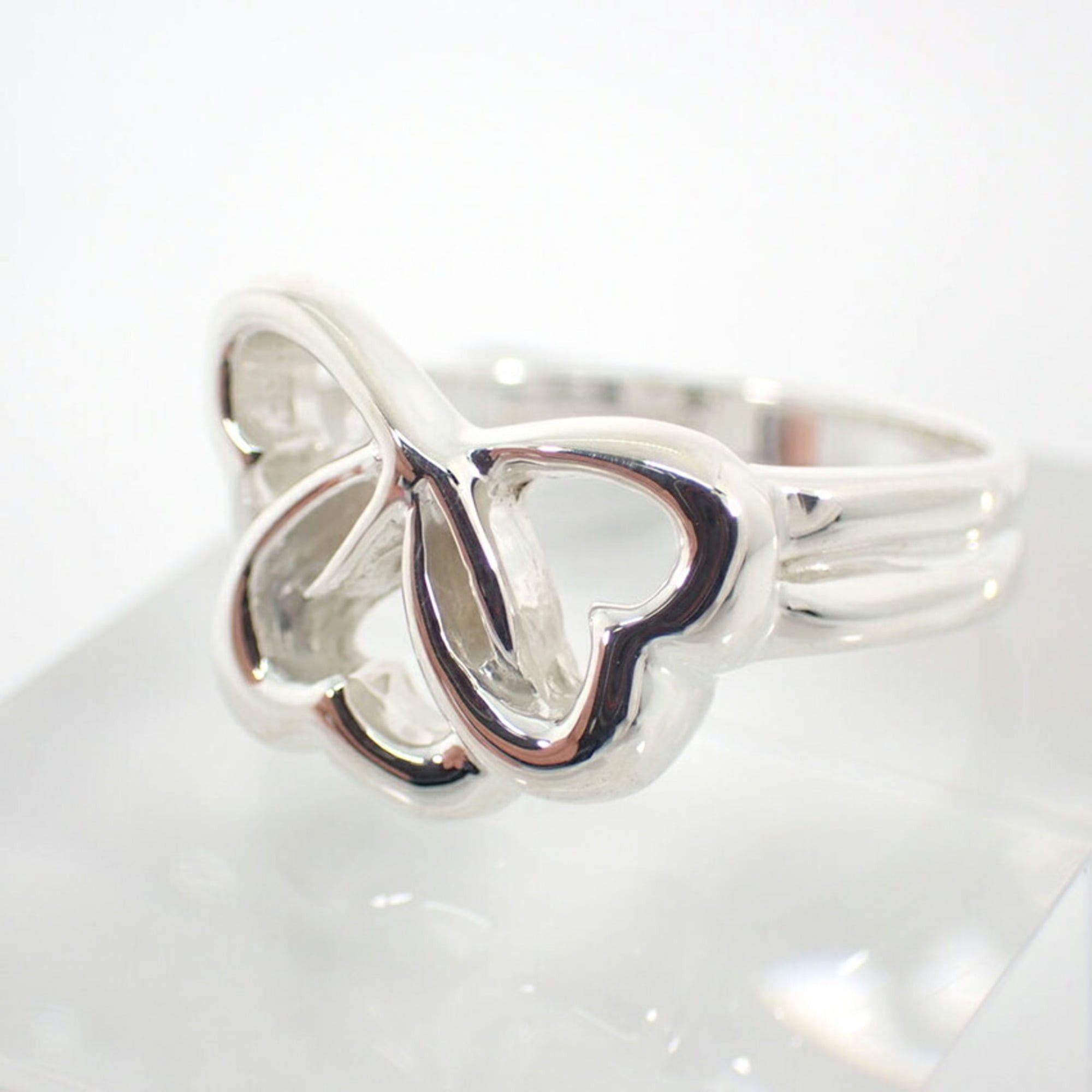 Tiffany & Co. TIFFANY & Co. 925 Triple Heart Ring, Size 10 Size ONE SIZE - 8 Thumbnail