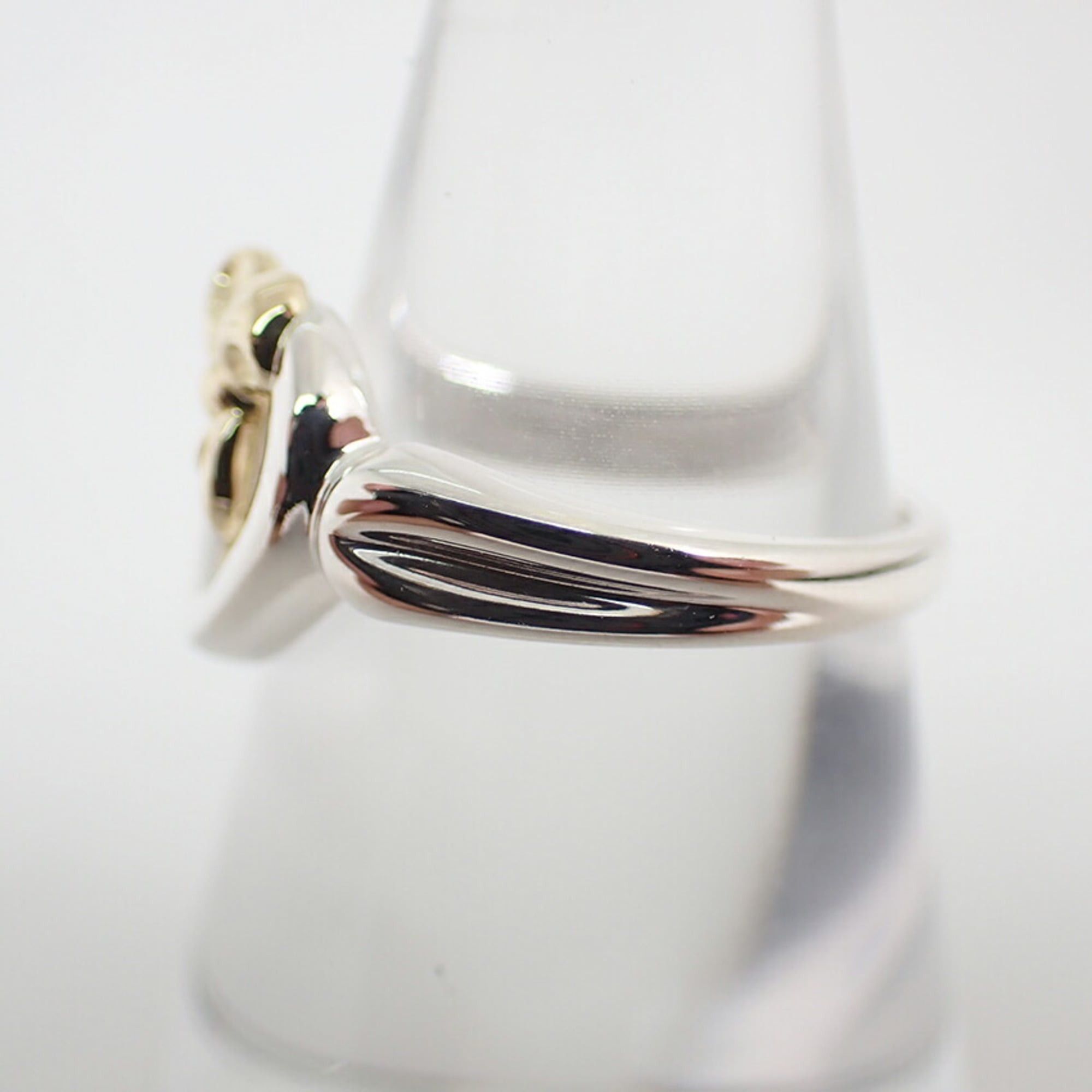 Tiffany & Co. TIFFANY & Co. 925 750 Heart Ribbon Combination Ring, Size 11.5 Size ONE SIZE - 3 Thumbnail