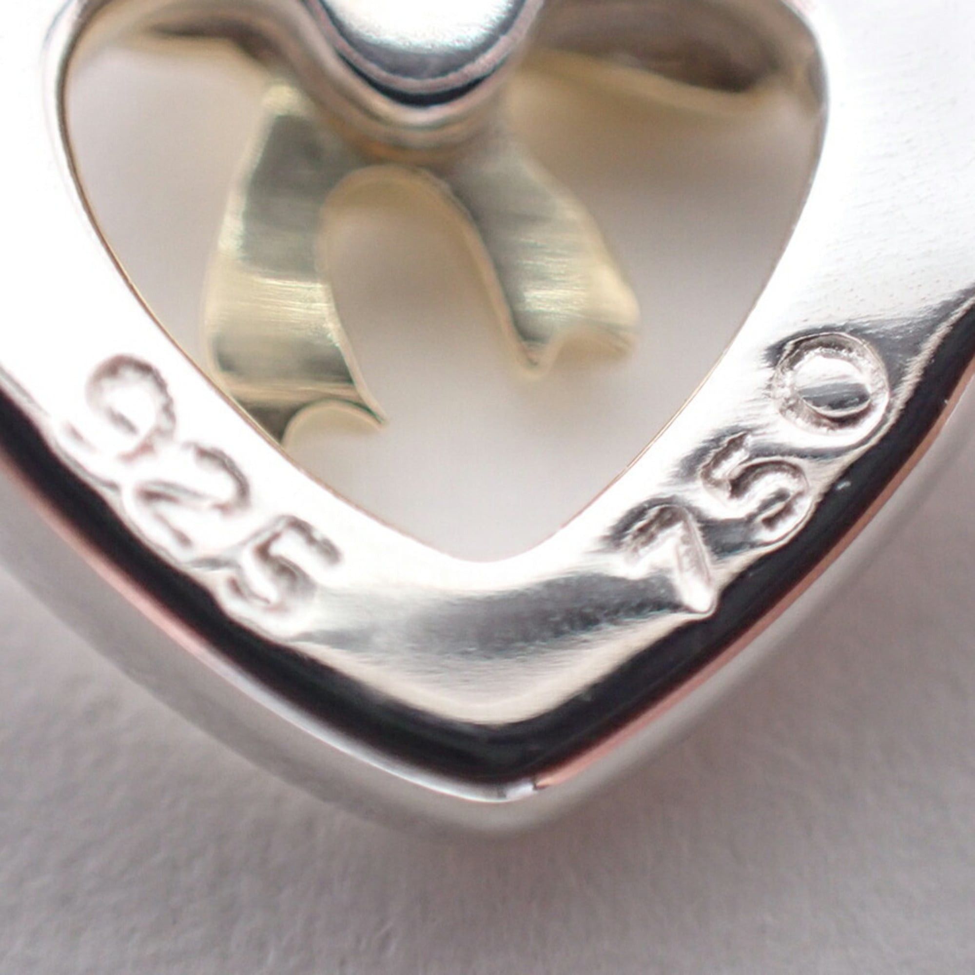 Tiffany & Co. TIFFANY & Co. 925 750 Heart Ribbon Combination Ring, Size 11.5 Size ONE SIZE - 9 Thumbnail