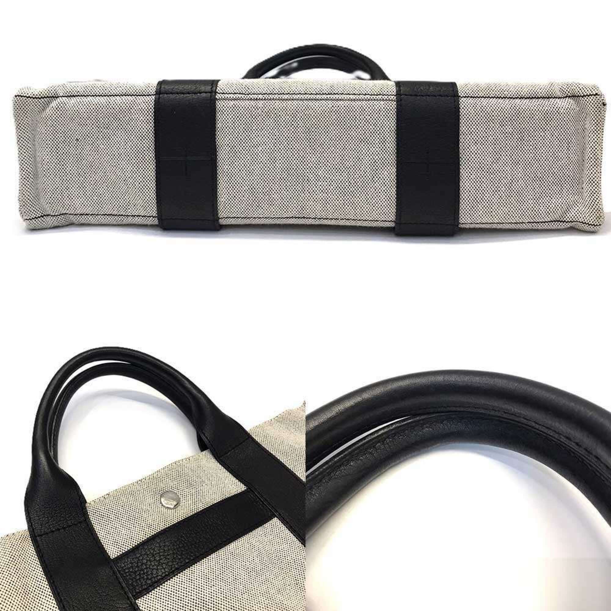 Hermes Hermes Sac Arne MM Toile Negonda Canvas Leather Handbag HERMES Size ONE SIZE - 4 Thumbnail
