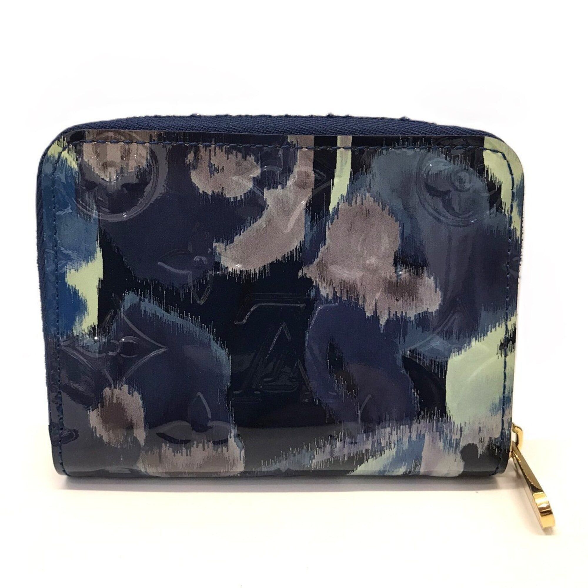 Louis Vuitton Louis Vuitton Vernis Ikat Flower Zippy Coin Purse, Case, Grand Blue, M90029 LOUIS VUITTON Size ONE SIZE - 2 Thumbnail